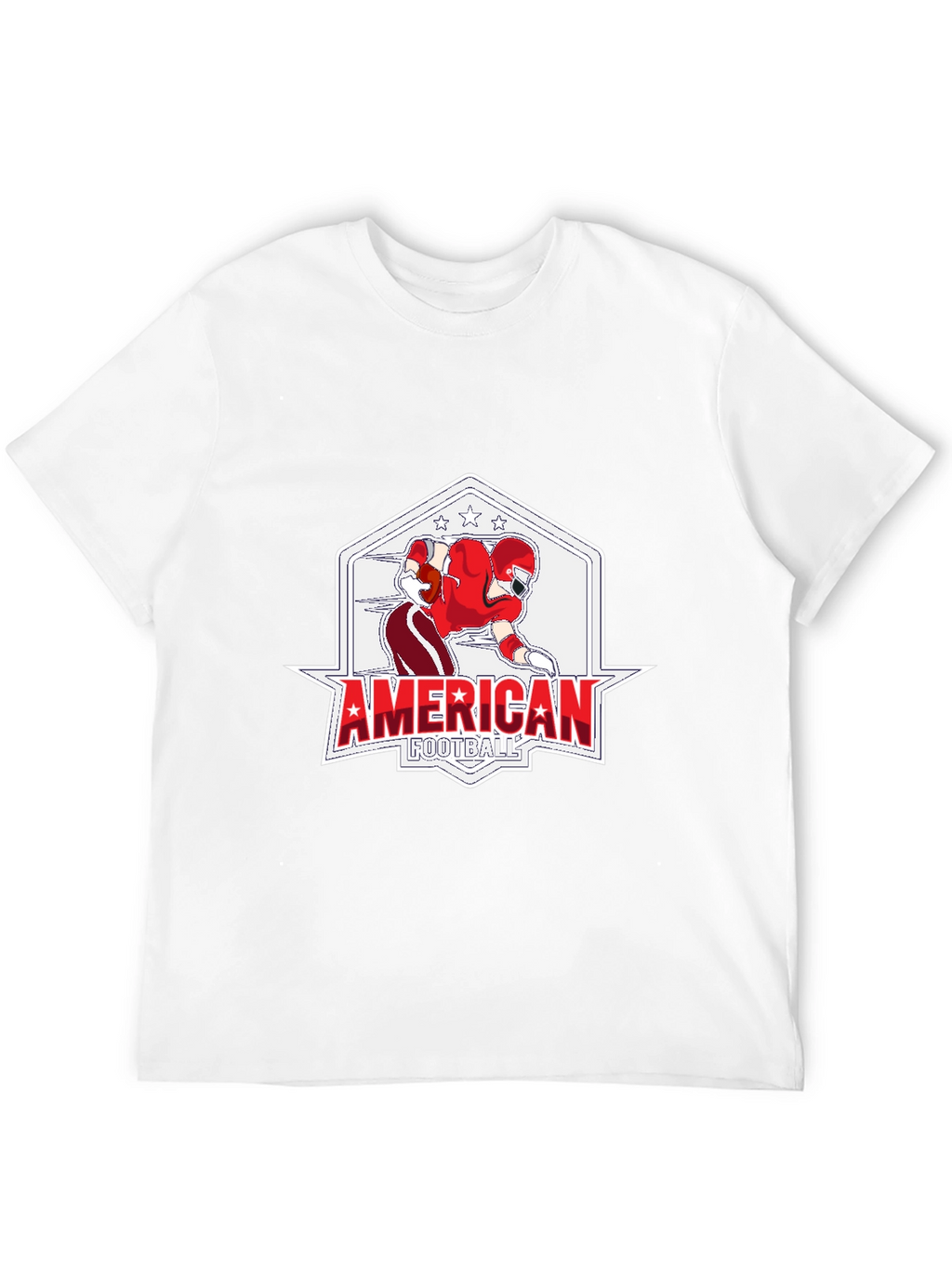 American Football Graphic Black T-Shirt
