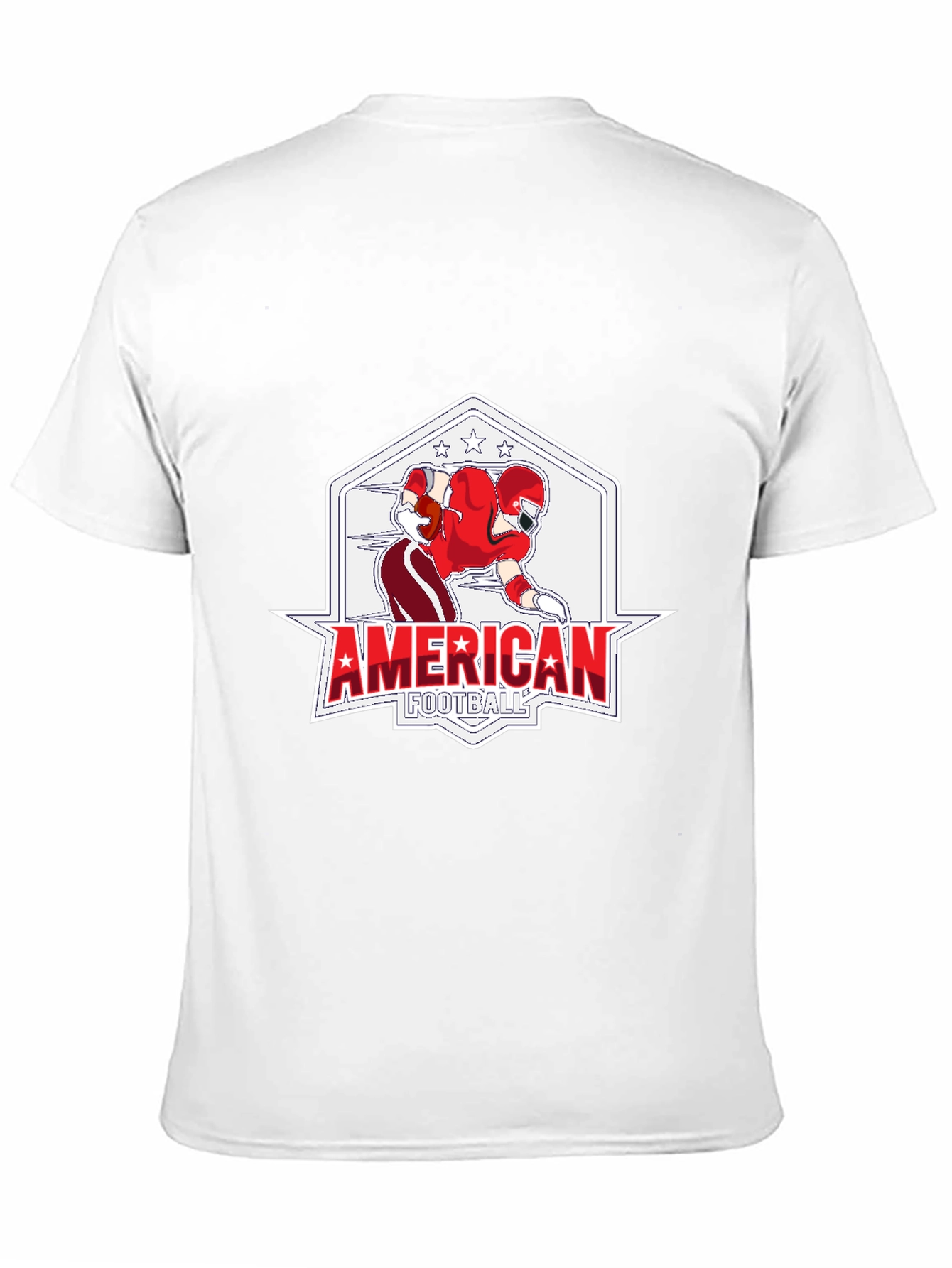 American Football Graphic Black T-Shirt