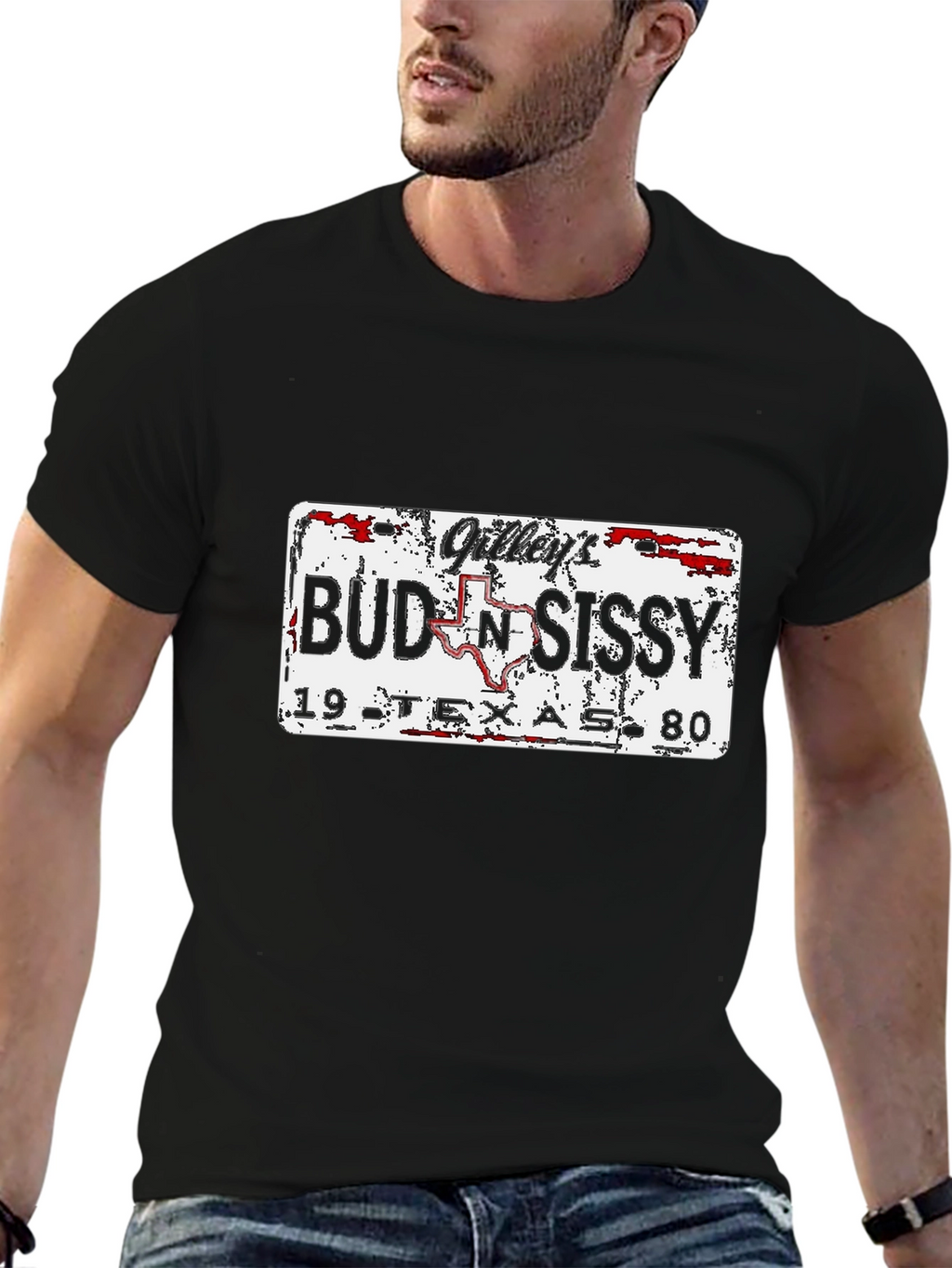 Gilleys Bud N Sissy 1980 Texas T-Shirt