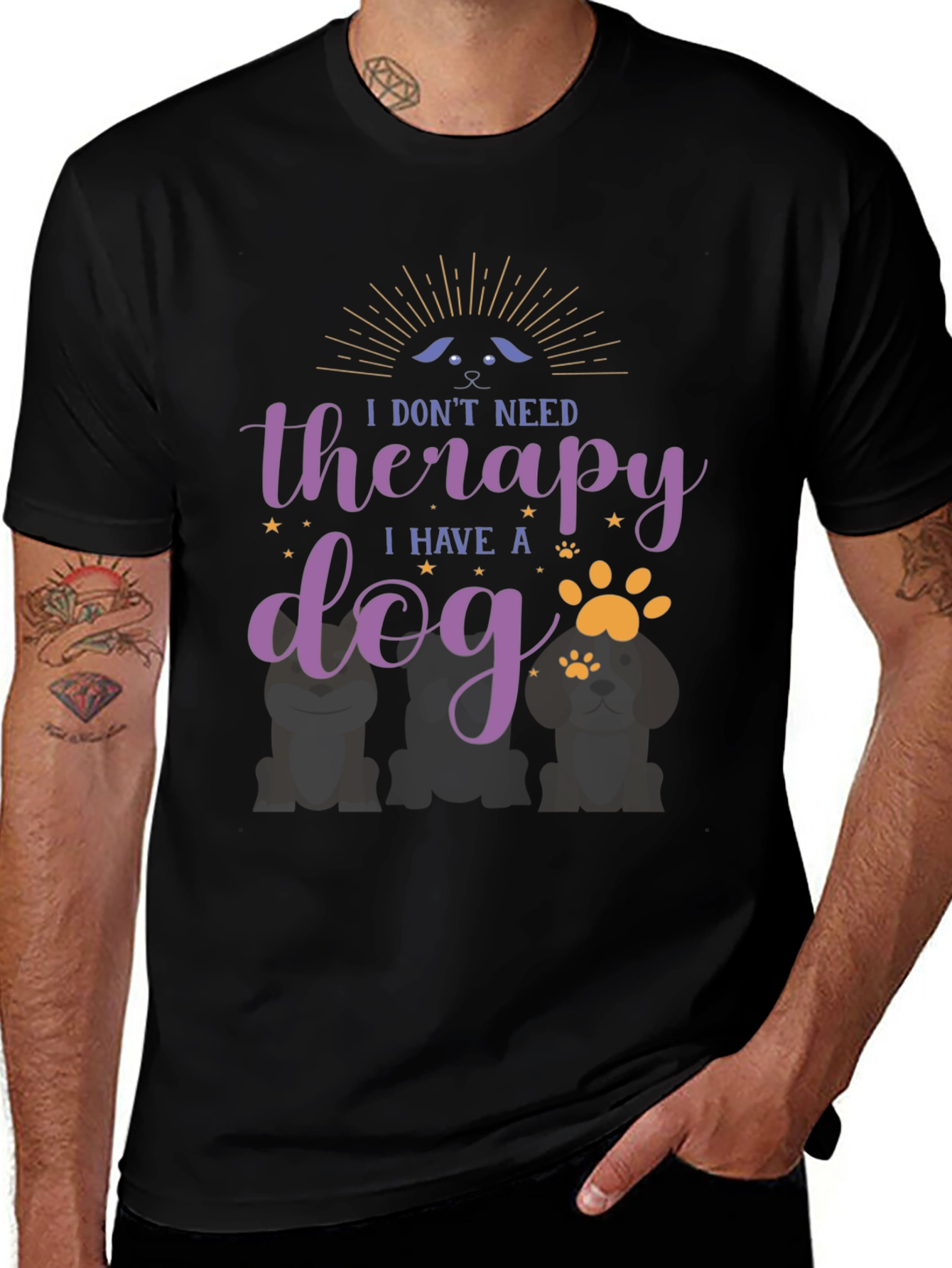 Dog Therapy T-Shirt - I Dont Need Therapy I Have a Dog