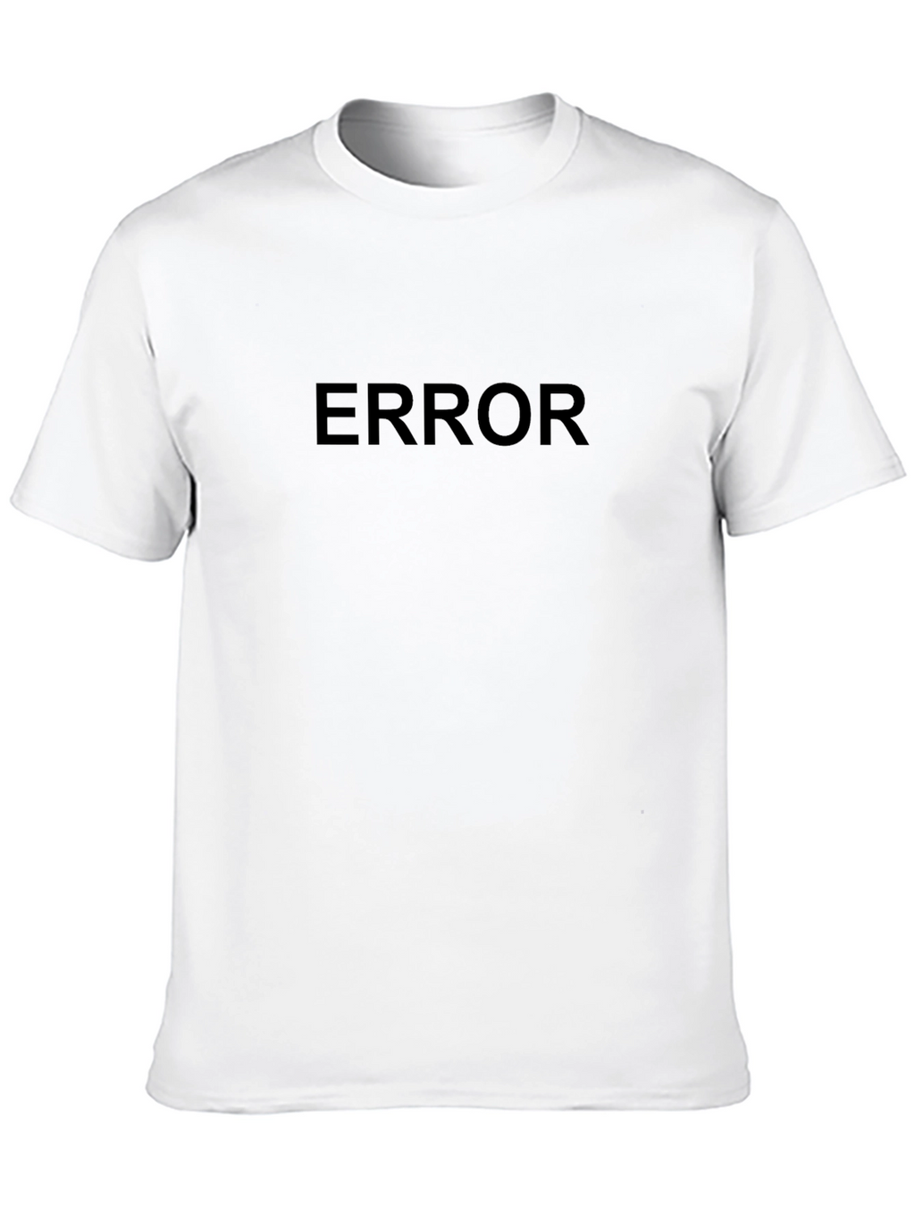 ERROR Graphic Print Mens T-Shirt - Black