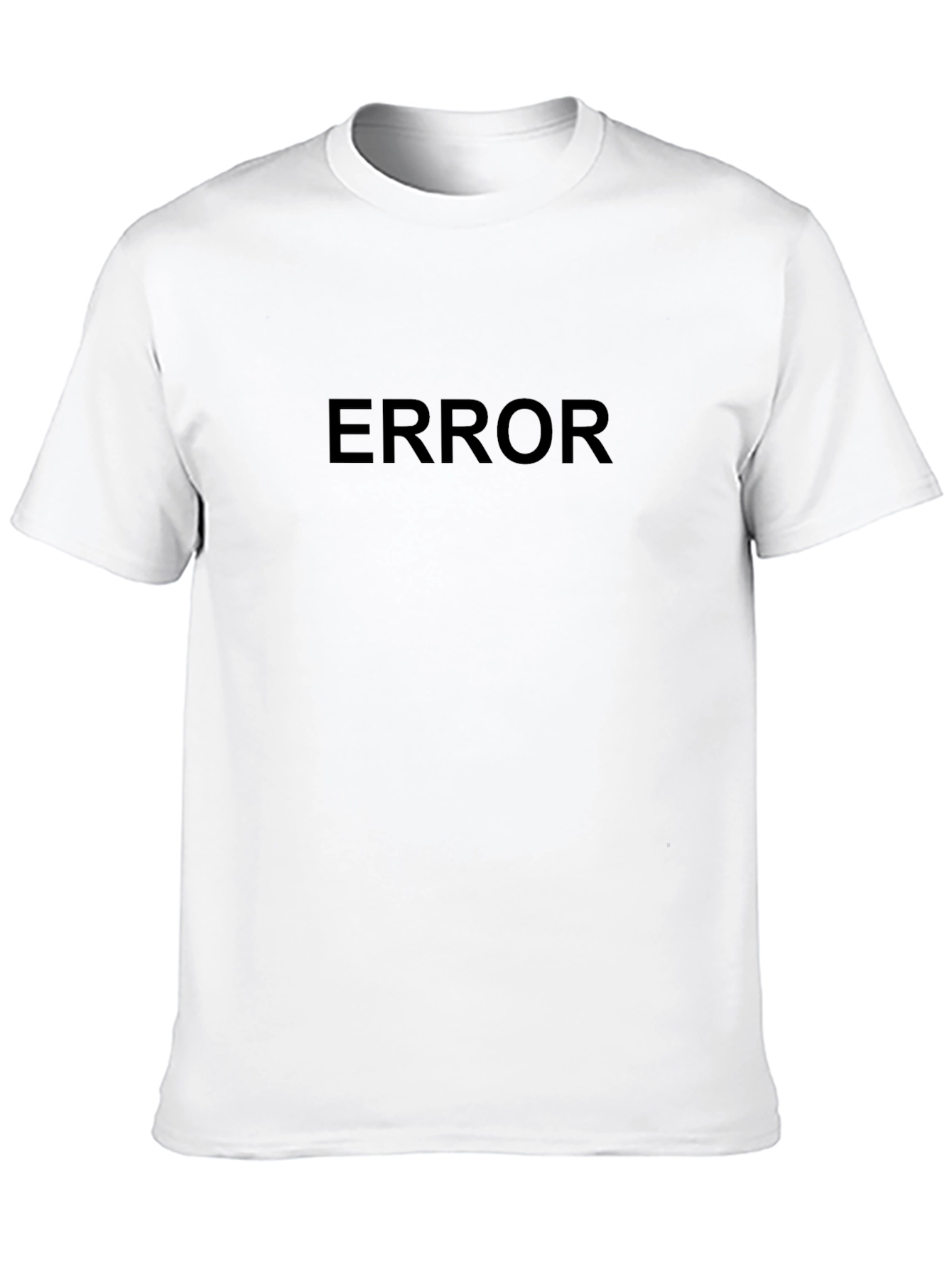 ERROR Graphic Print Mens T-Shirt - Black