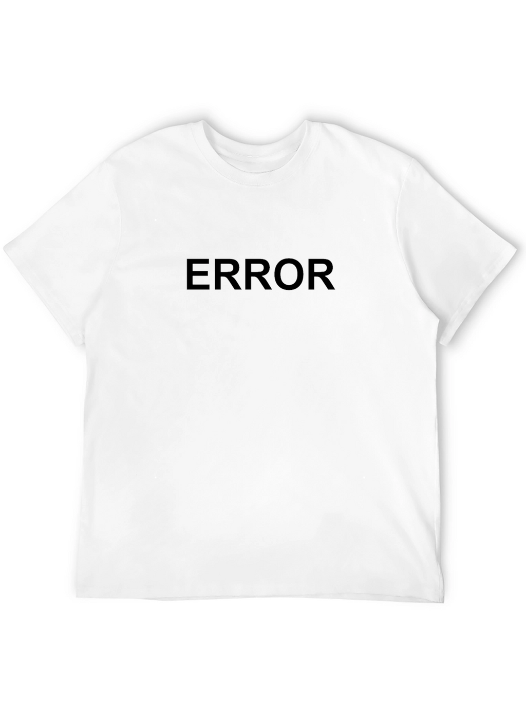 ERROR Graphic Print Mens T-Shirt - Black
