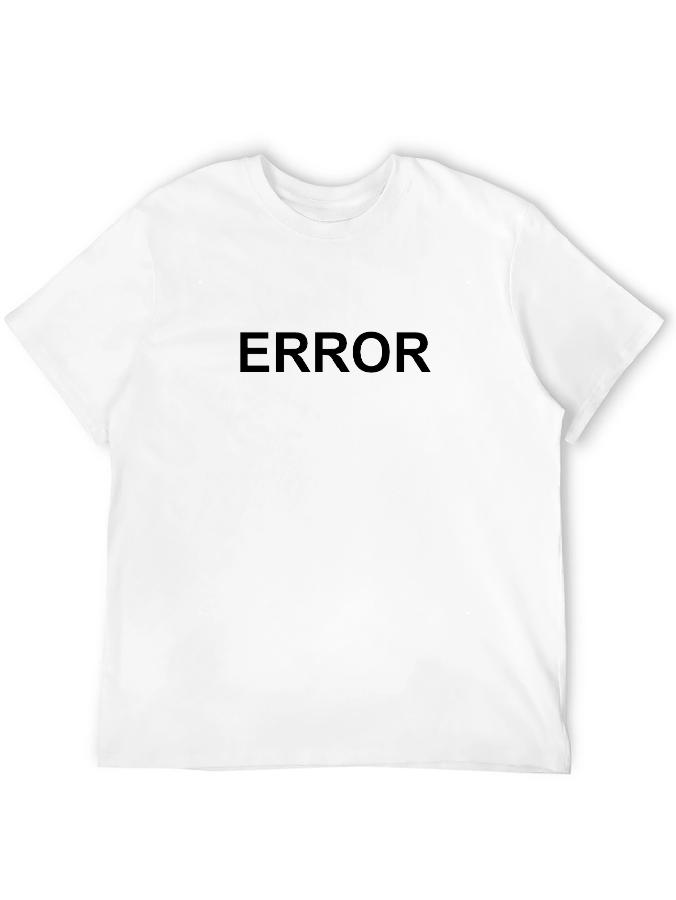 ERROR Graphic Print Mens T-Shirt - Black