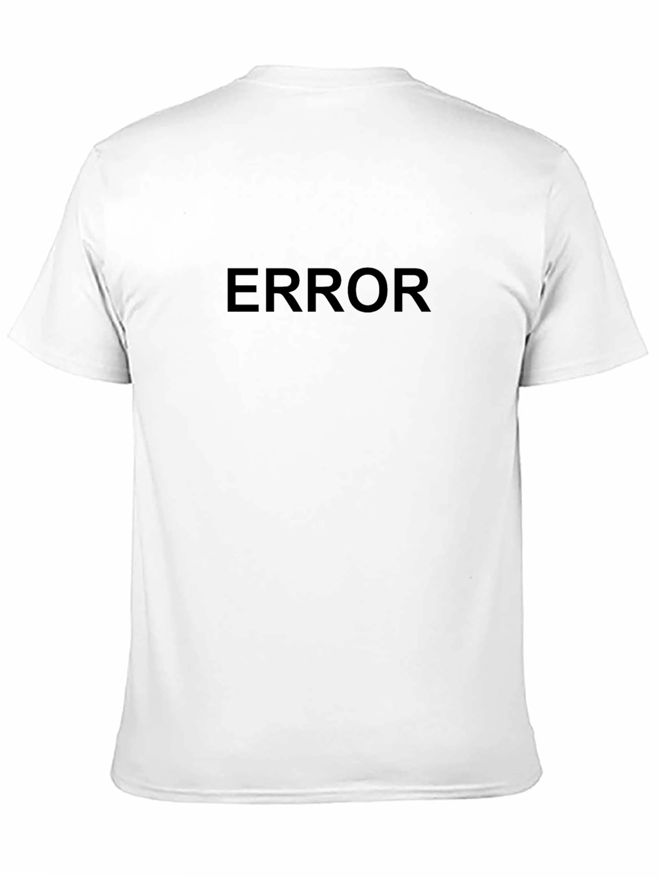 ERROR Graphic Print Mens T-Shirt - Black