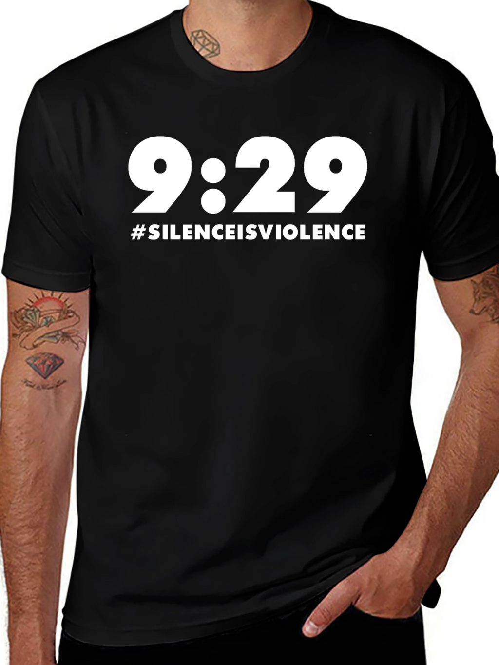 9:29 Silence is Violence Graphic Tee