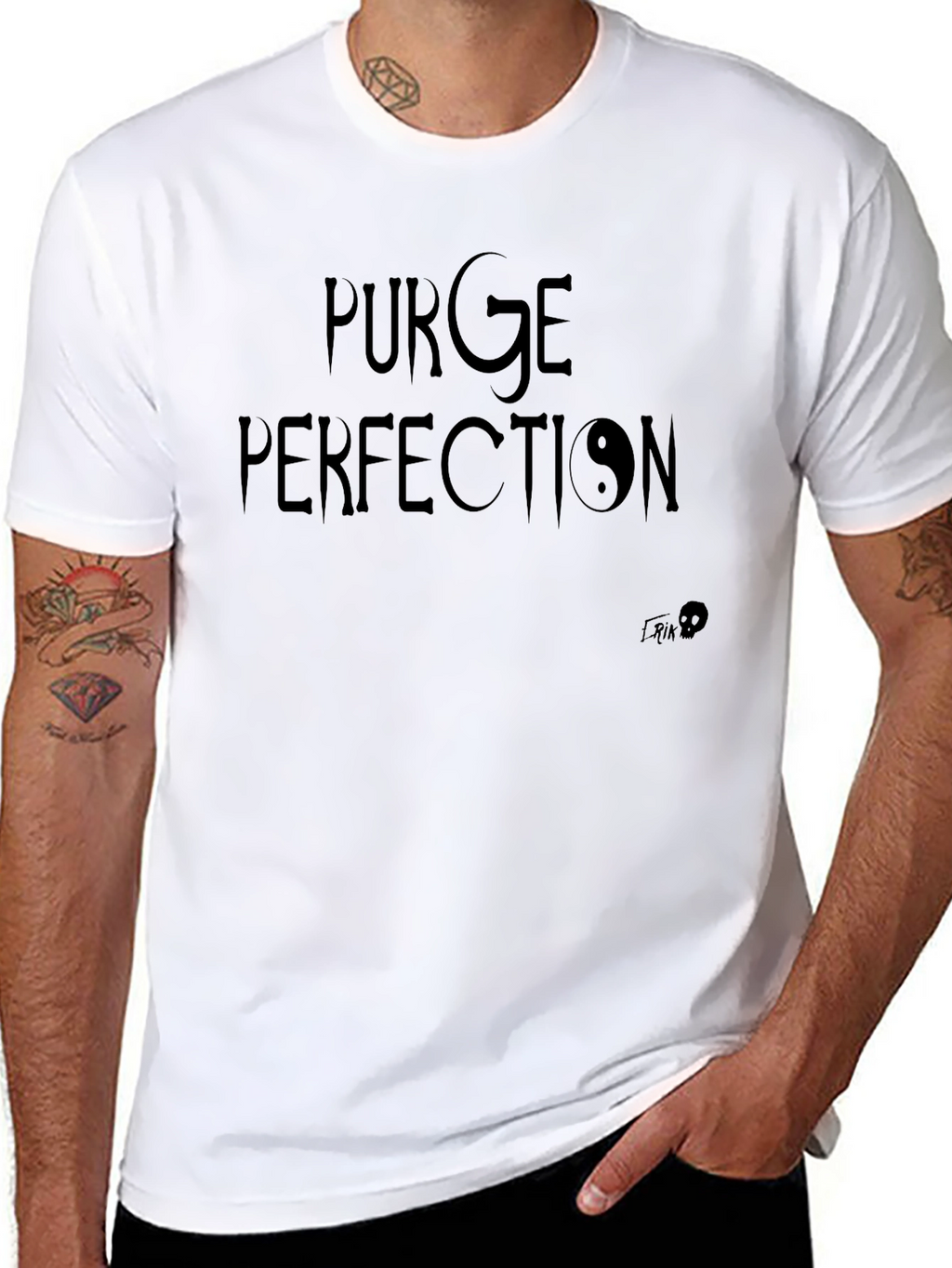 Purge Perfection Graphic T-Shirt - Dark Yin Yang