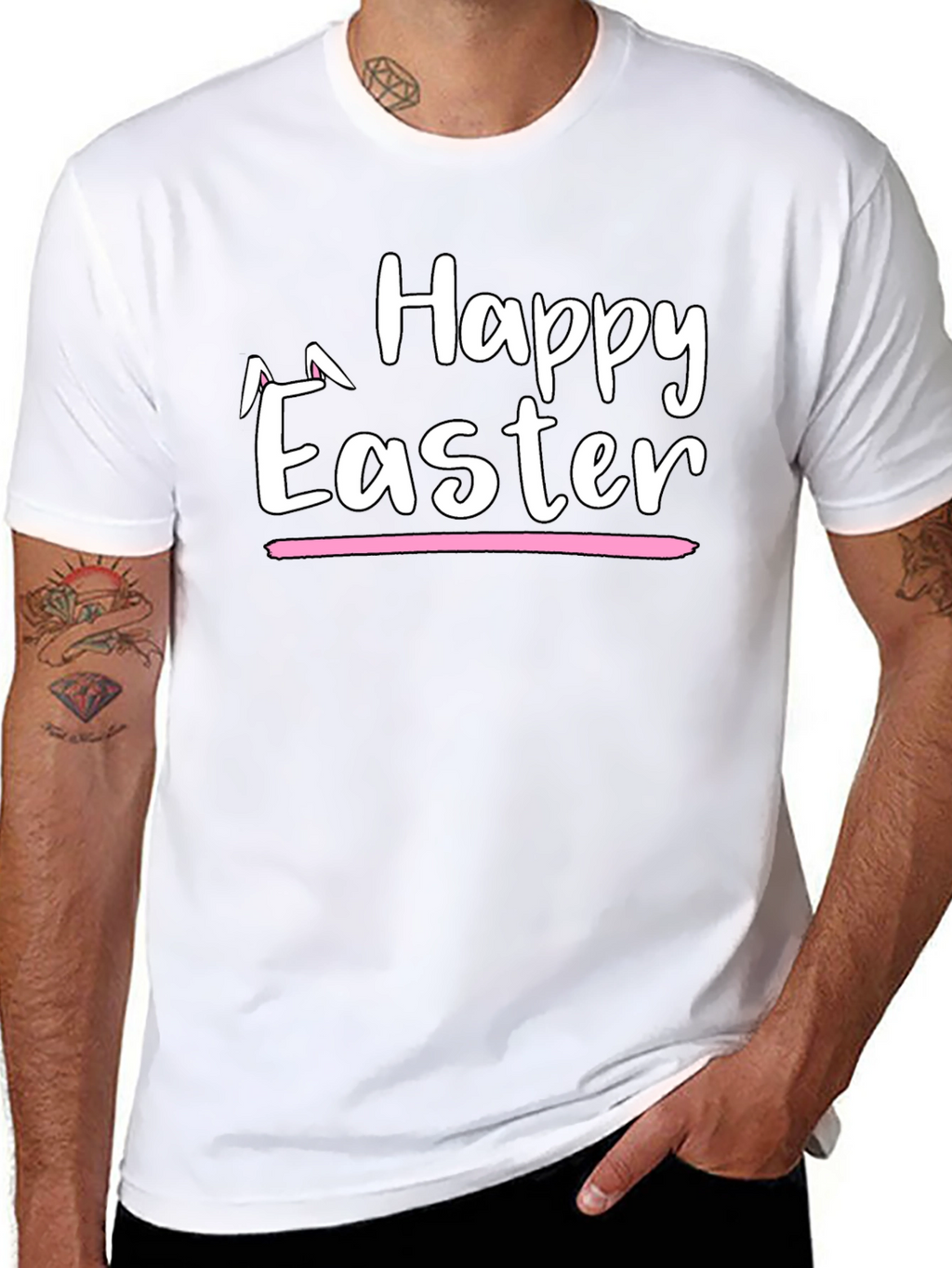 Happy Easter T-Shirt - Bunny Ear Design