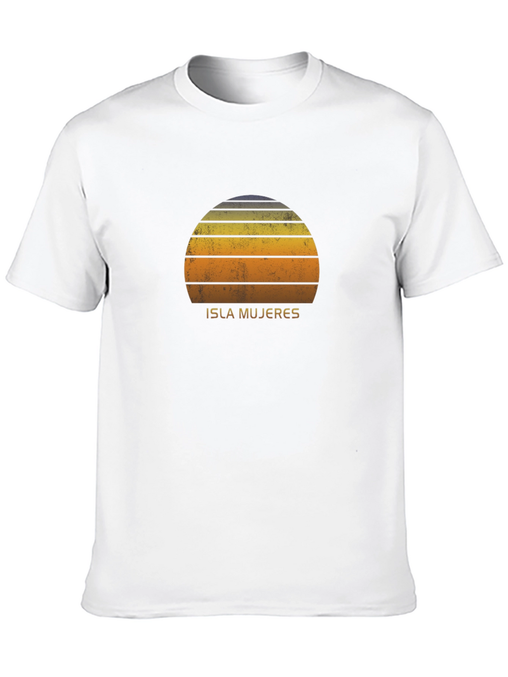 Isla Mujeres Retro Sunset Graphic T-Shirt