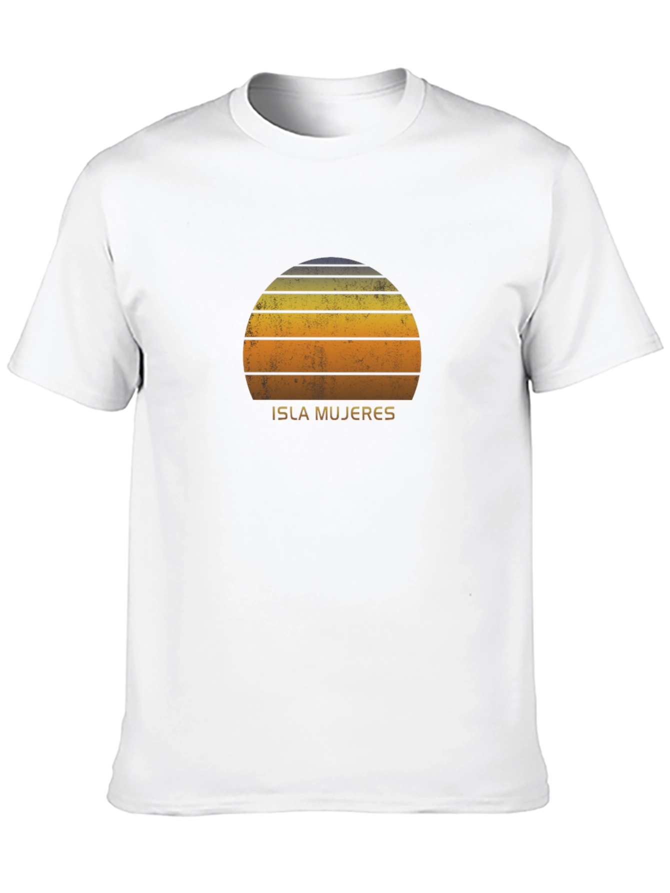 Isla Mujeres Retro Sunset Graphic T-Shirt