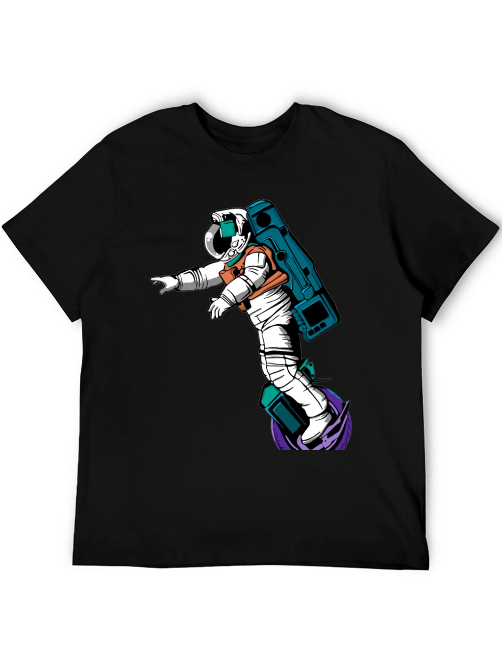 Astronaut Graphic T-Shirt - Black