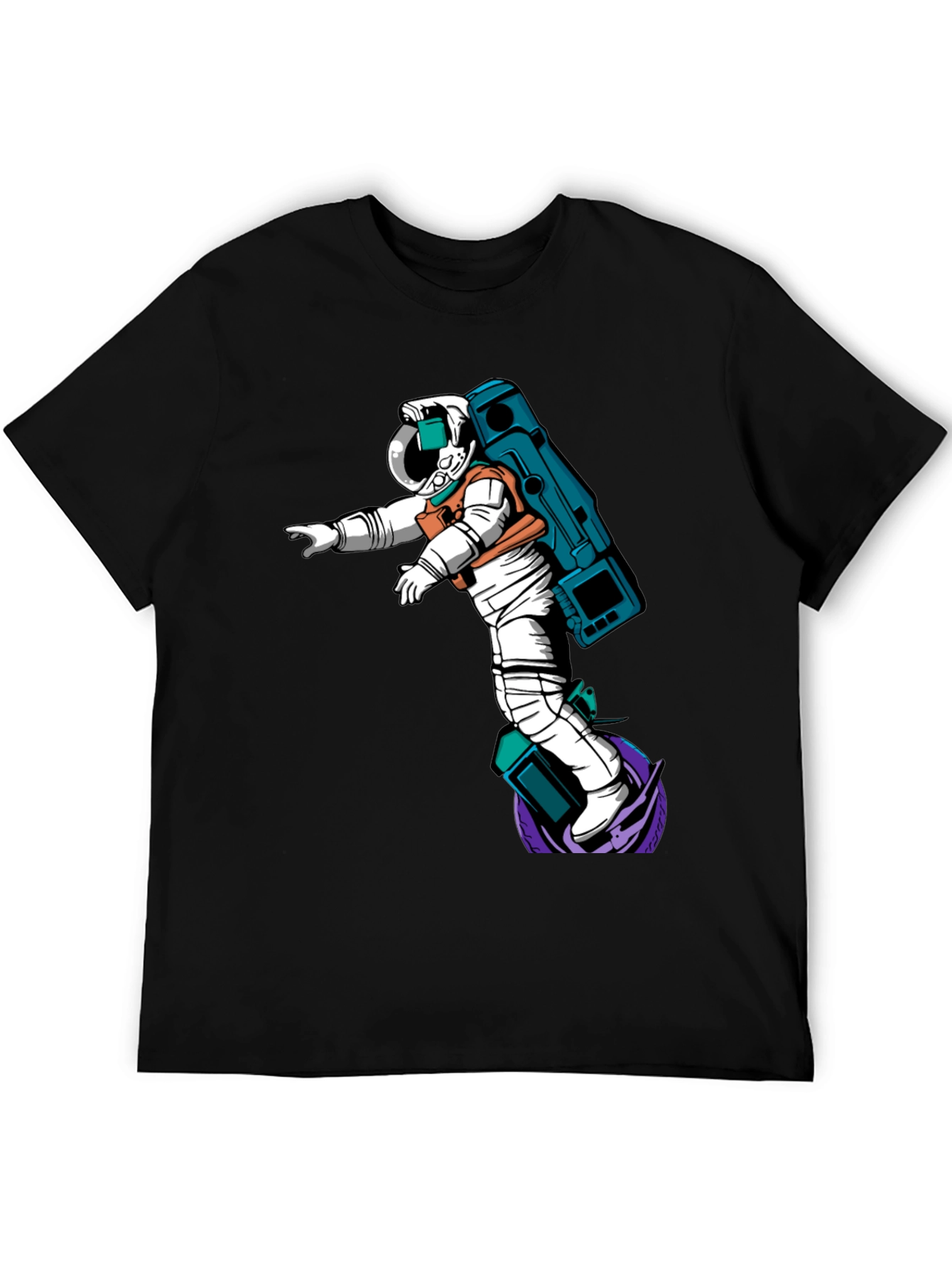 Astronaut Graphic T-Shirt - Black