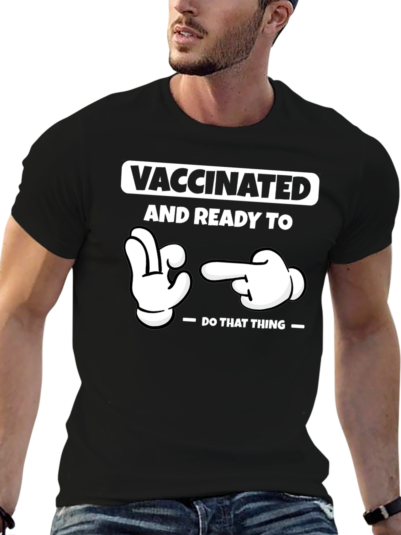 Vaccinated & Ready T-Shirt Funny Novelty Health Tee