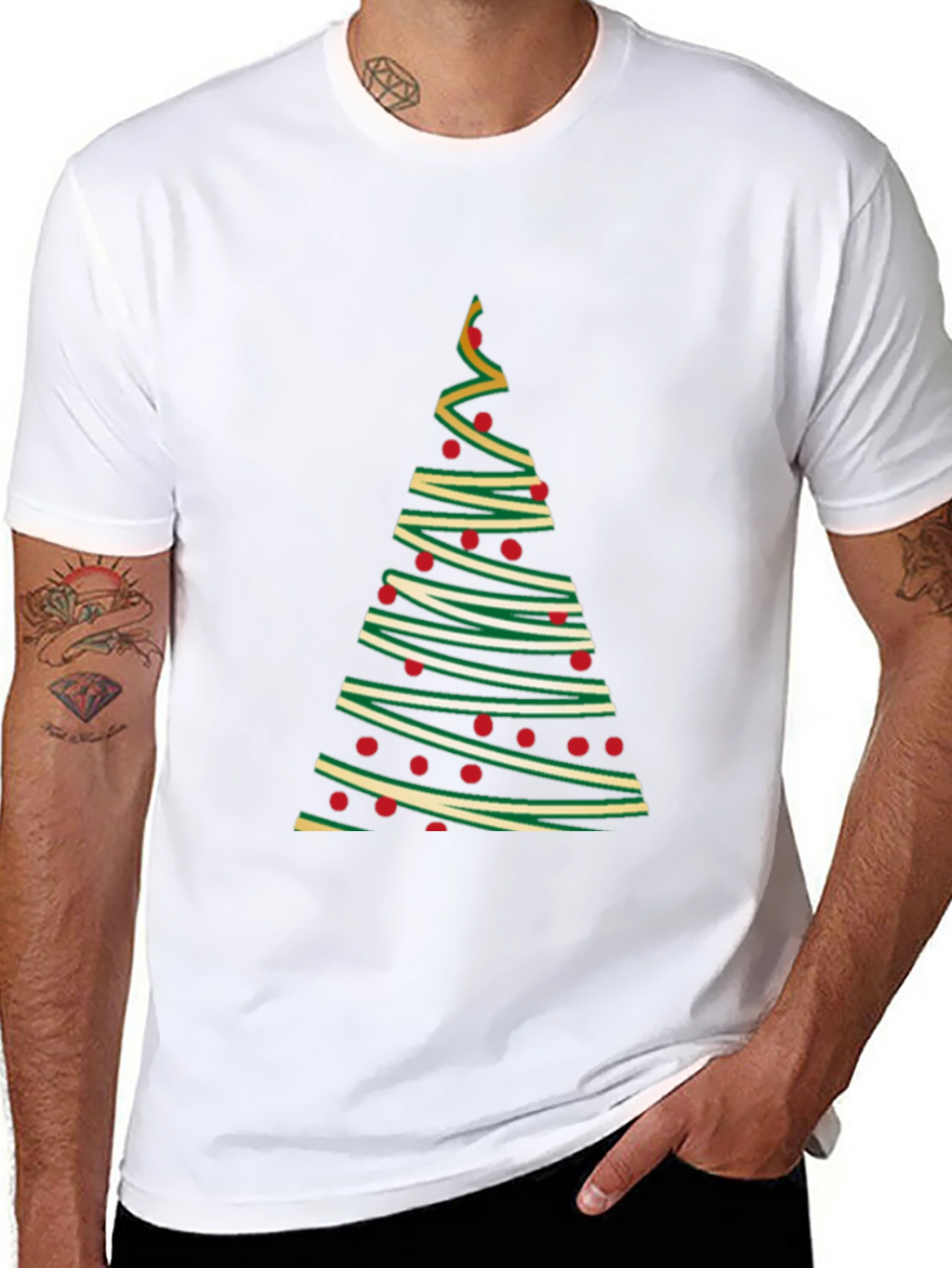 Festive Christmas Tree T-Shirt - Holiday Apparel
