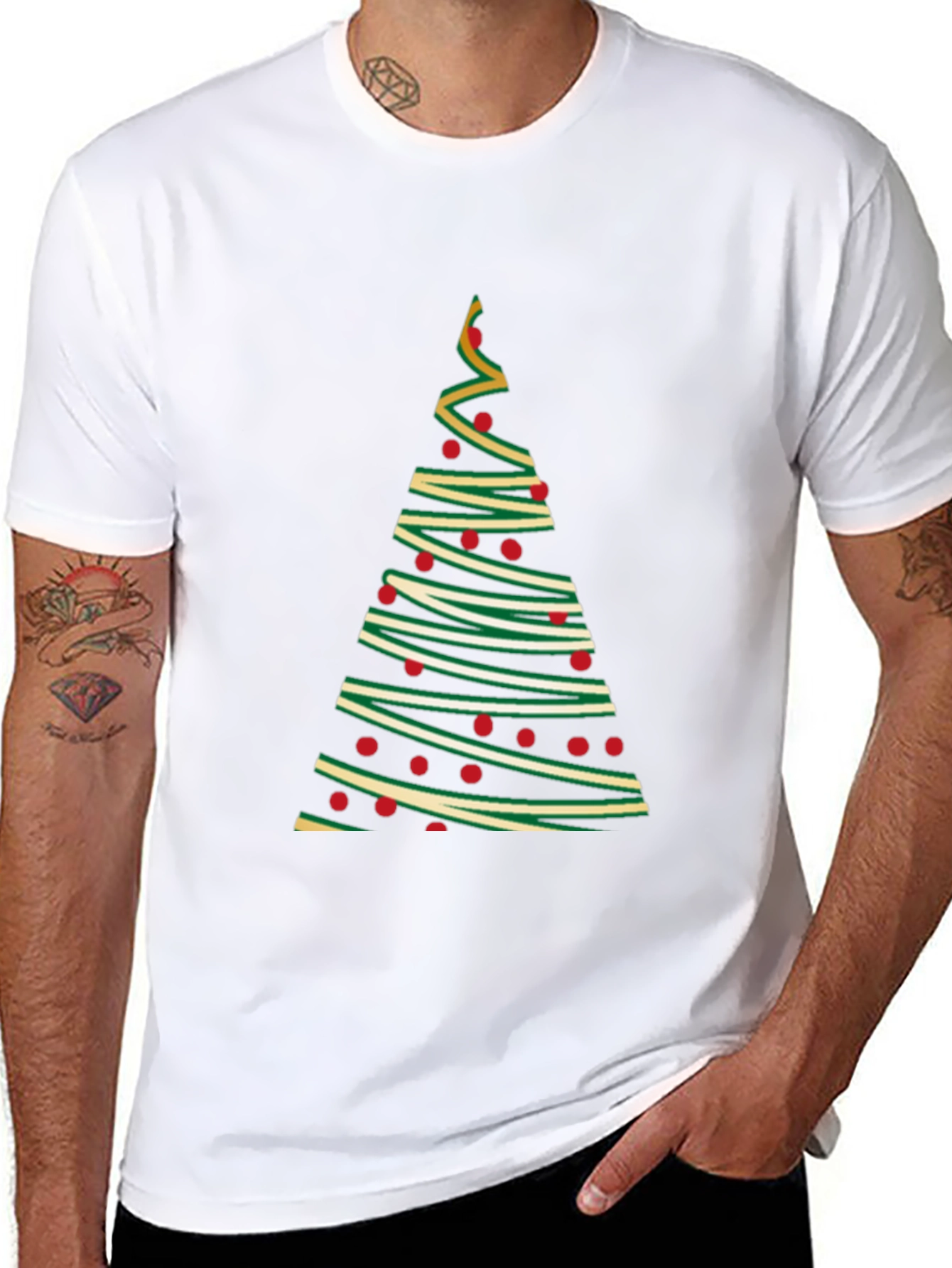 Festive Christmas Tree T-Shirt - Holiday Apparel