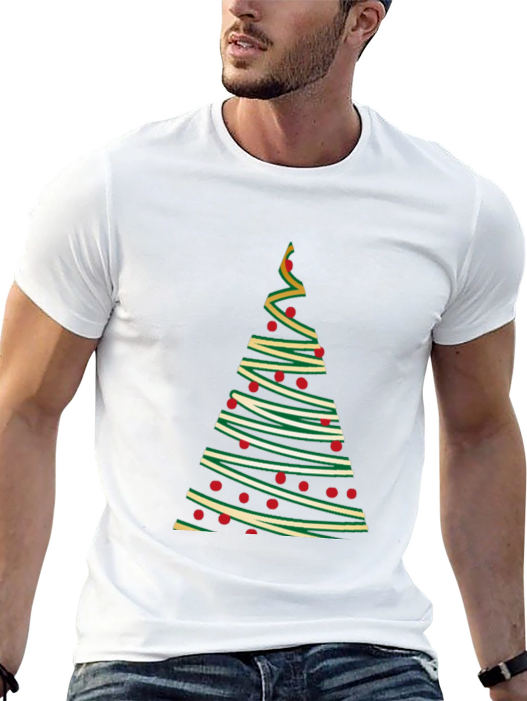 Festive Christmas Tree T-Shirt - Holiday Apparel