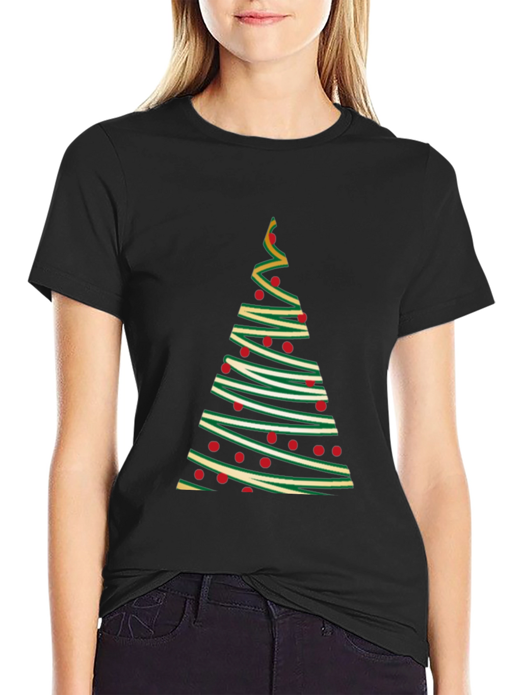 Festive Christmas Tree T-Shirt - Holiday Apparel