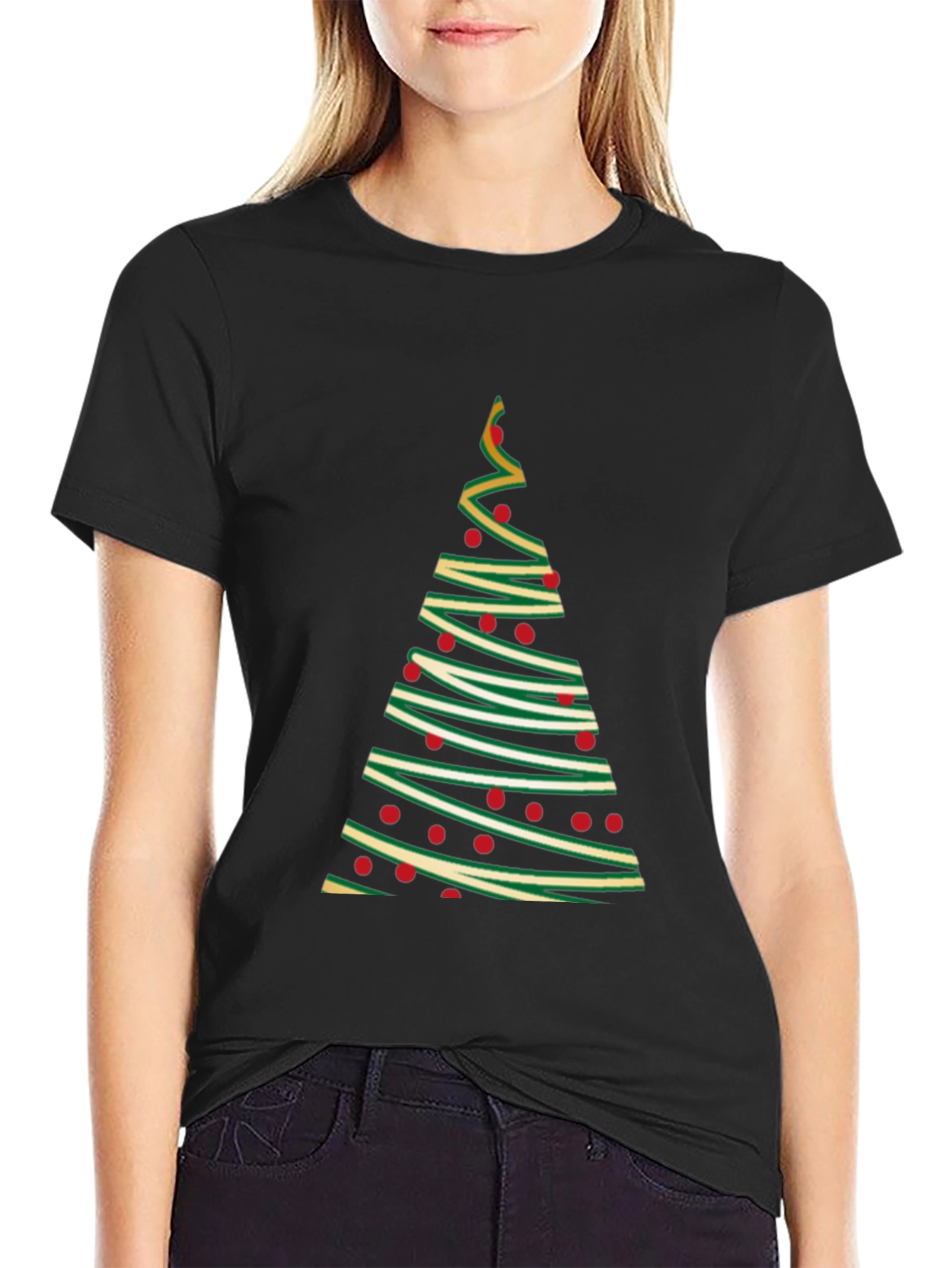 Festive Christmas Tree T-Shirt - Holiday Apparel