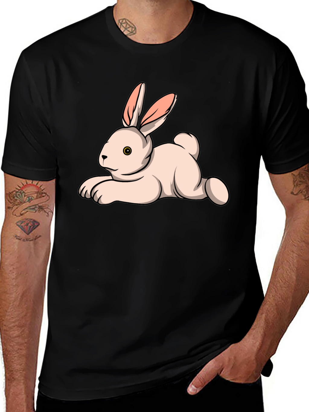 Bunny Graphic Tee - Soft Cotton T-Shirt