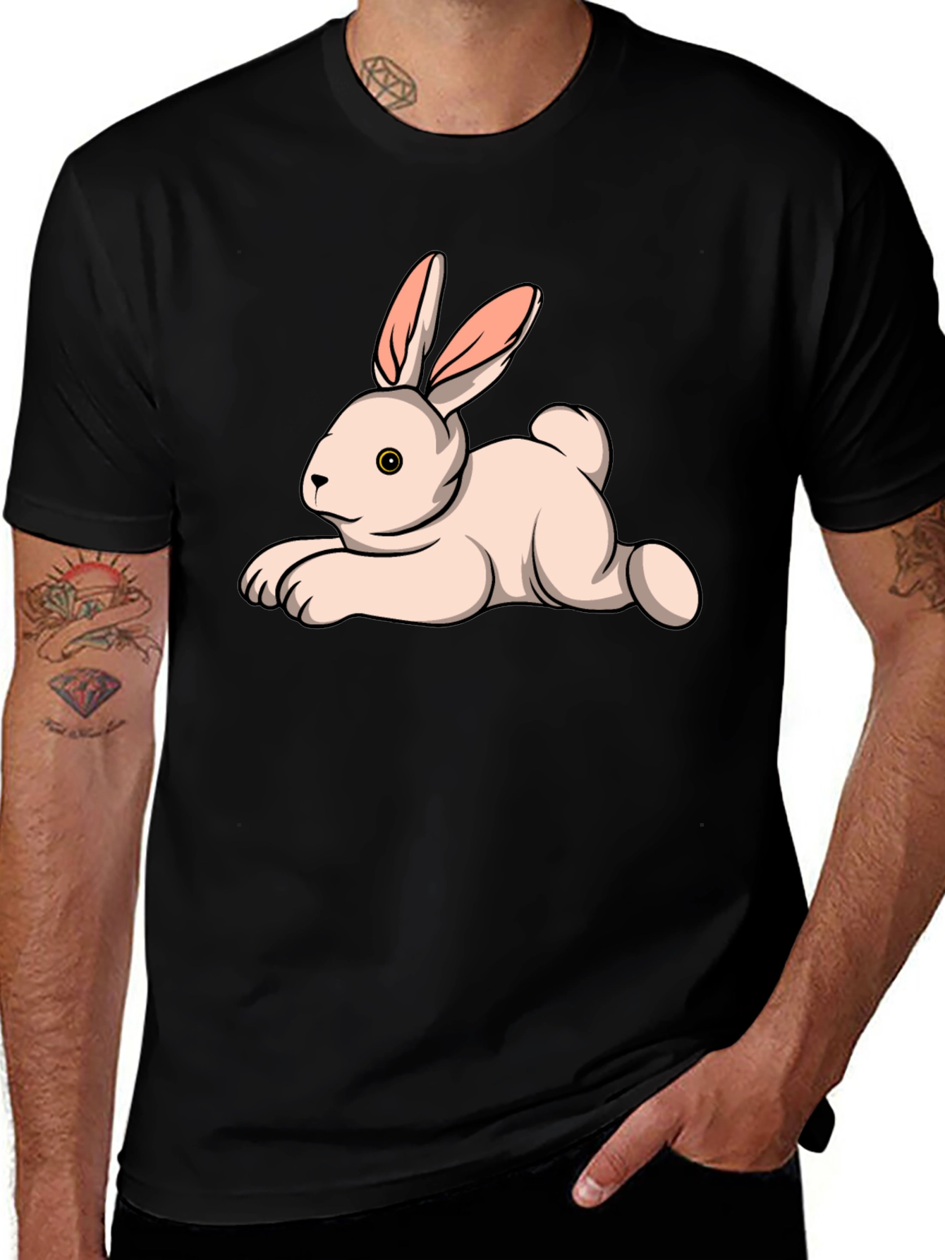 Bunny Graphic Tee - Soft Cotton T-Shirt