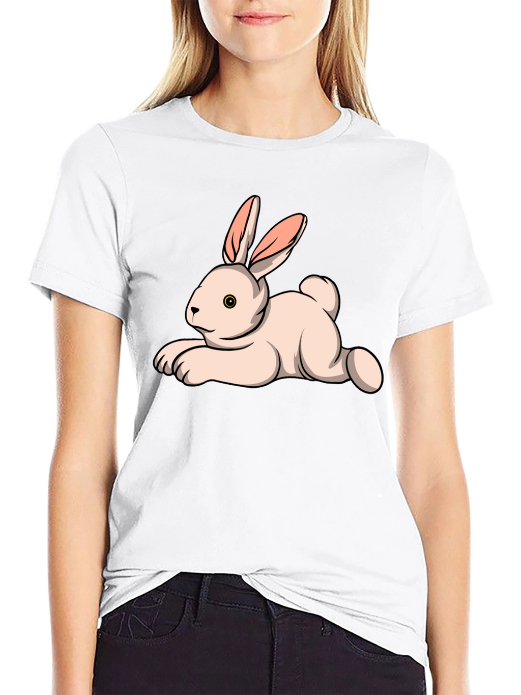 Bunny Graphic Tee - Soft Cotton T-Shirt