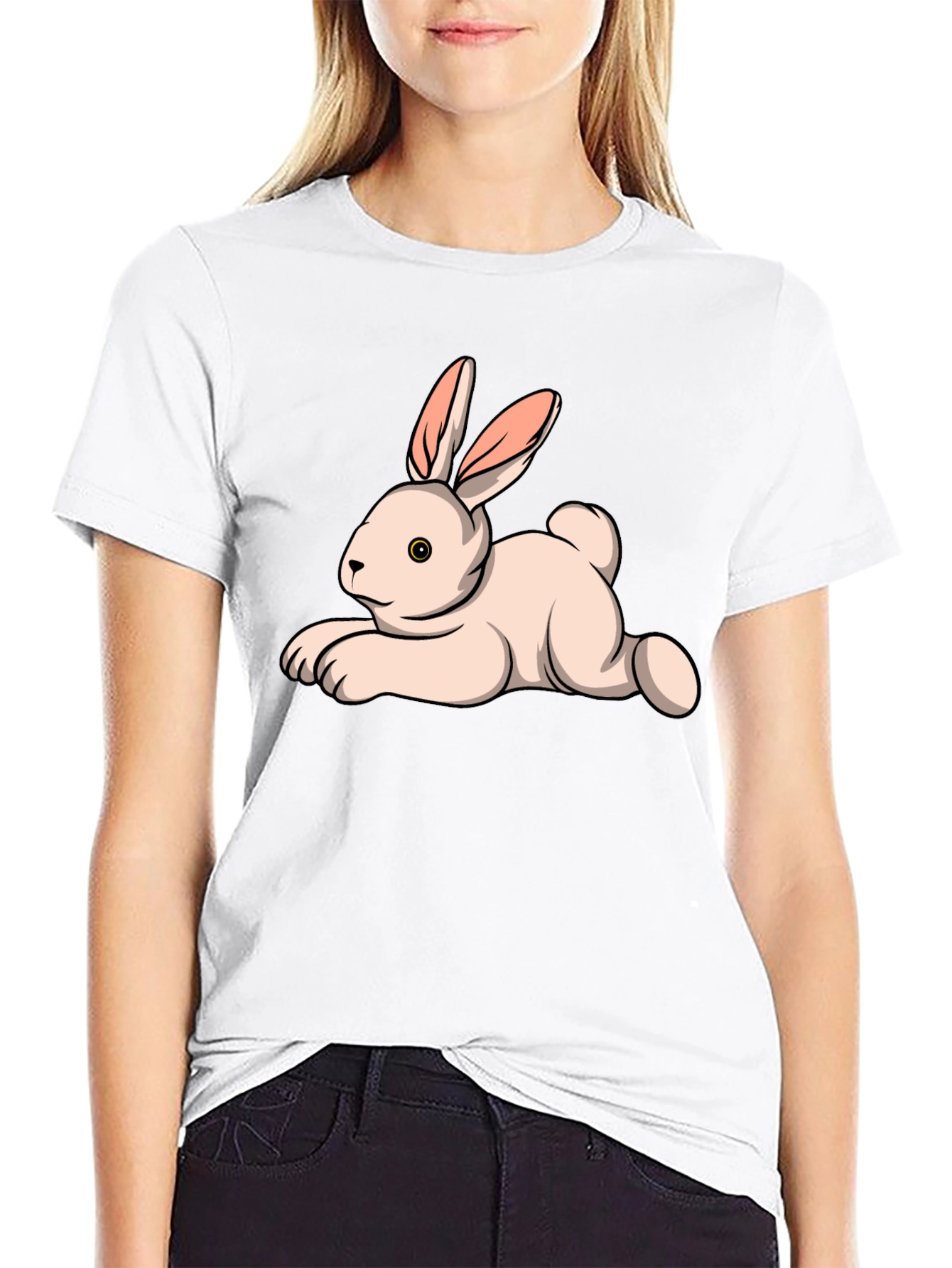 Bunny Graphic Tee - Soft Cotton T-Shirt