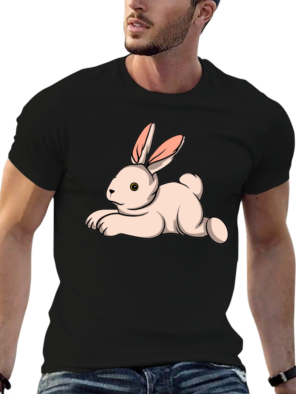 Bunny Graphic Tee - Soft Cotton T-Shirt