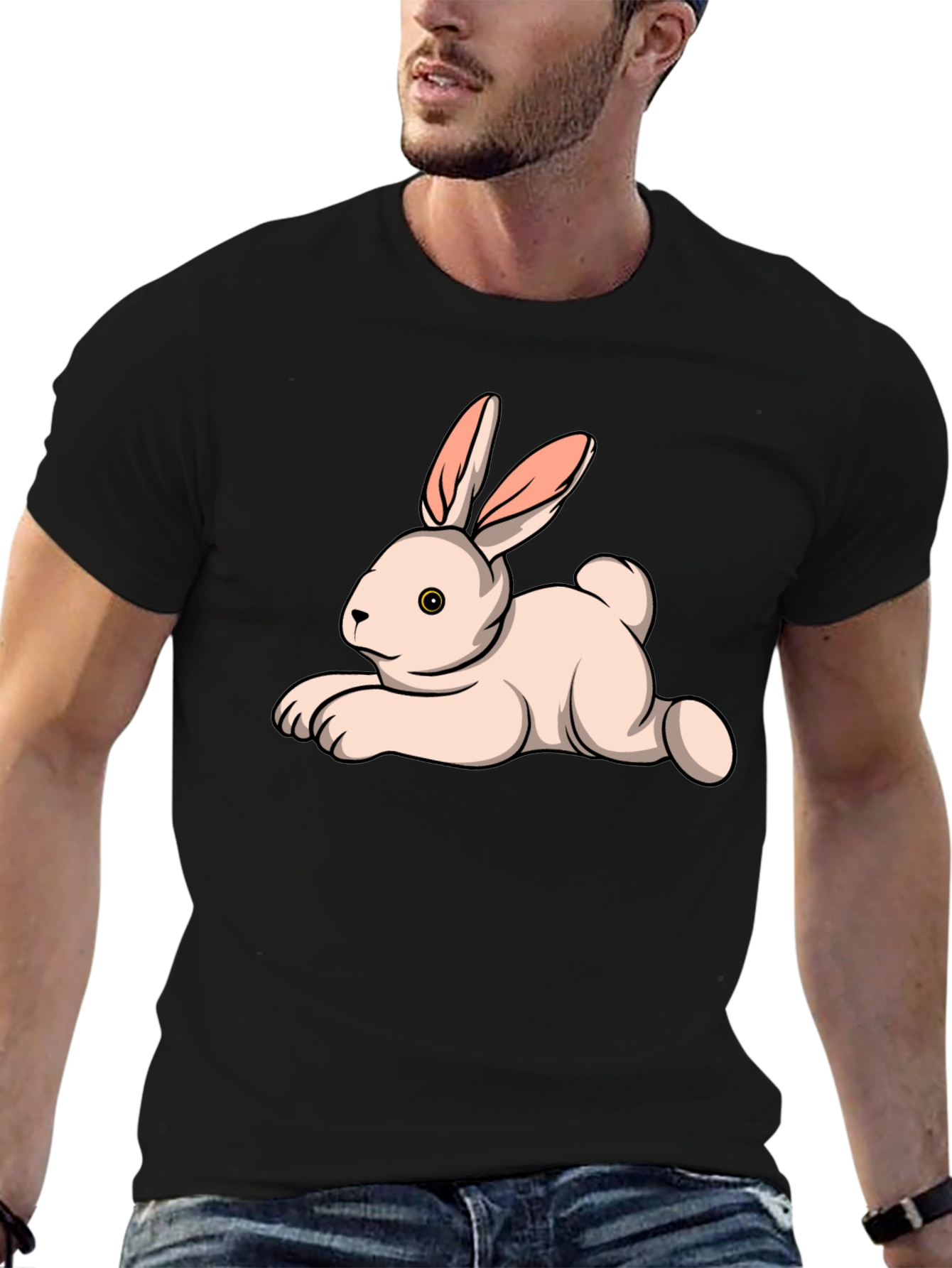 Bunny Graphic Tee - Soft Cotton T-Shirt