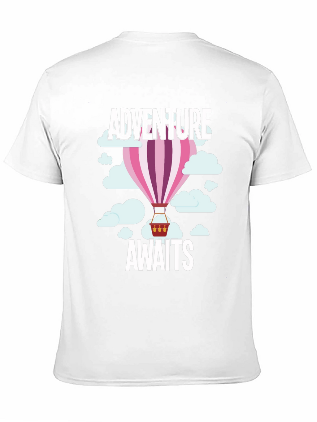 Adventure Awaits Hot Air Balloon Graphic T-Shirt