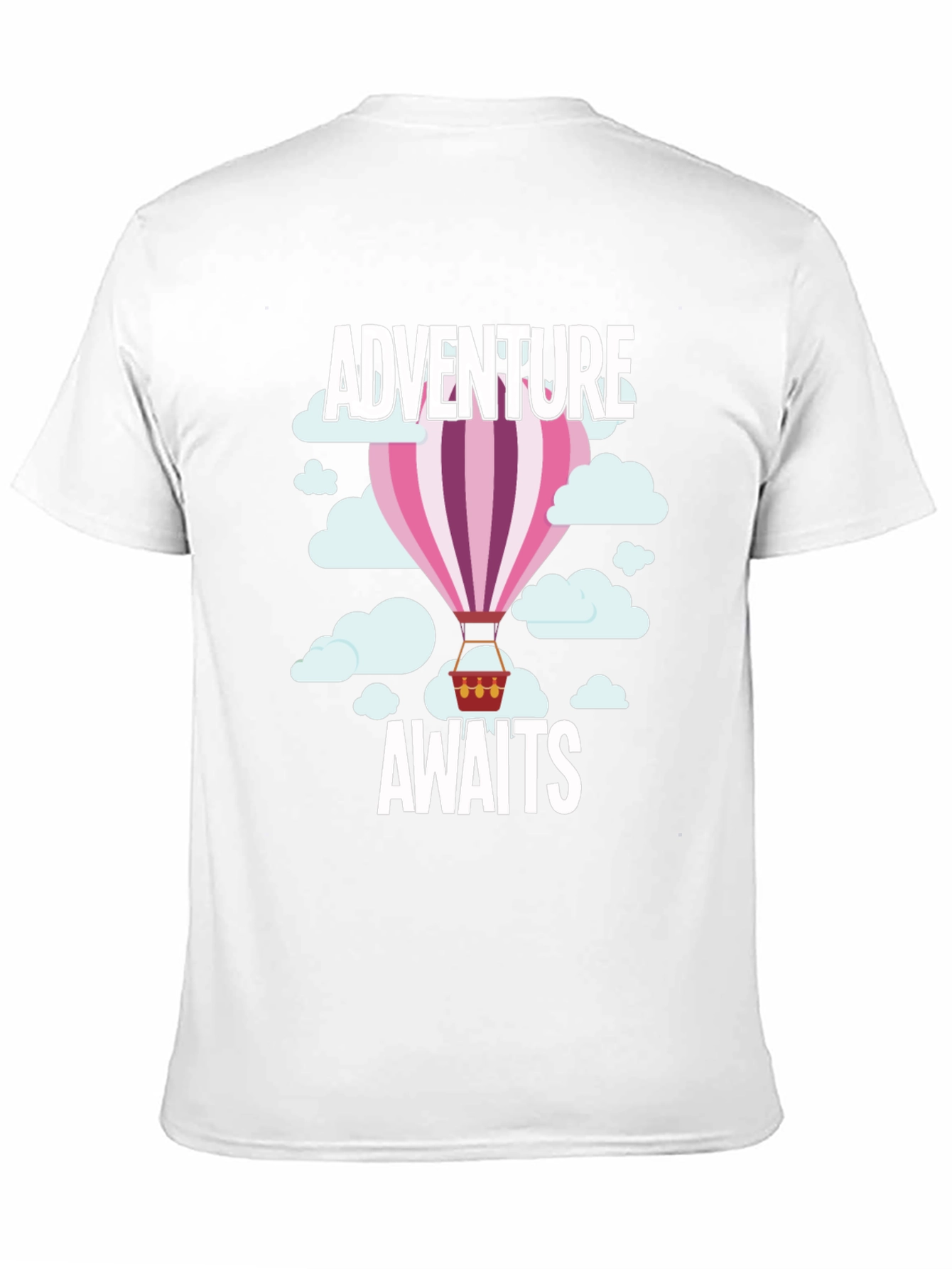 Adventure Awaits Hot Air Balloon Graphic T-Shirt