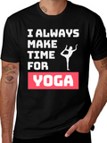 Yoga Lover Graphic Tee - Always Make Time