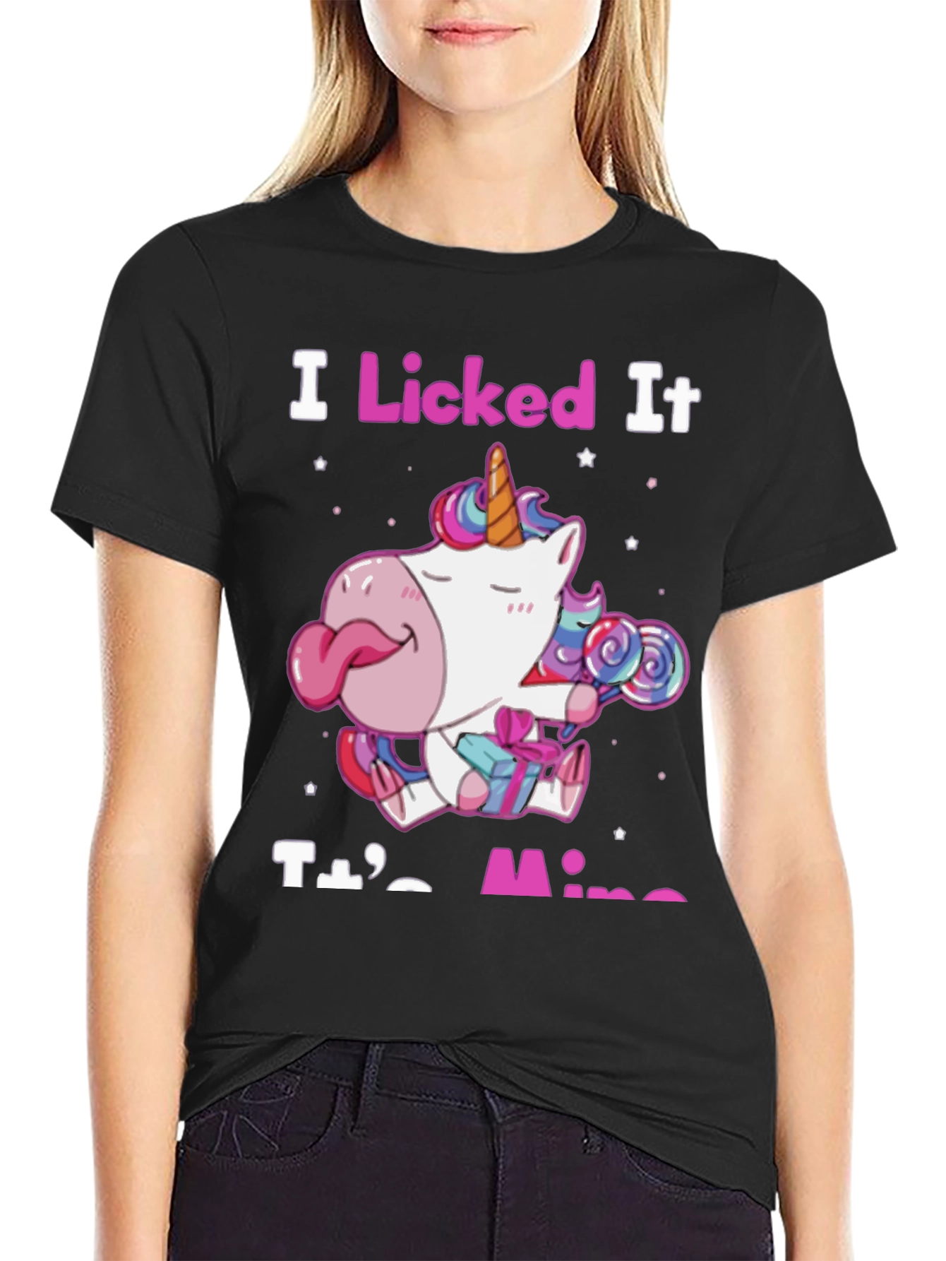 I Licked It Its Mine Unicorn T-Shirt