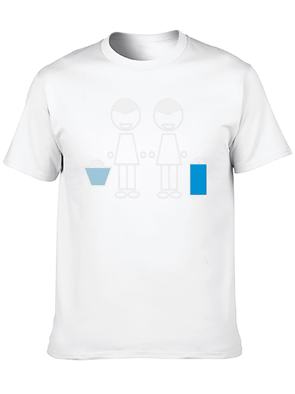 Stick Figure Lesbian Travel Black Tee