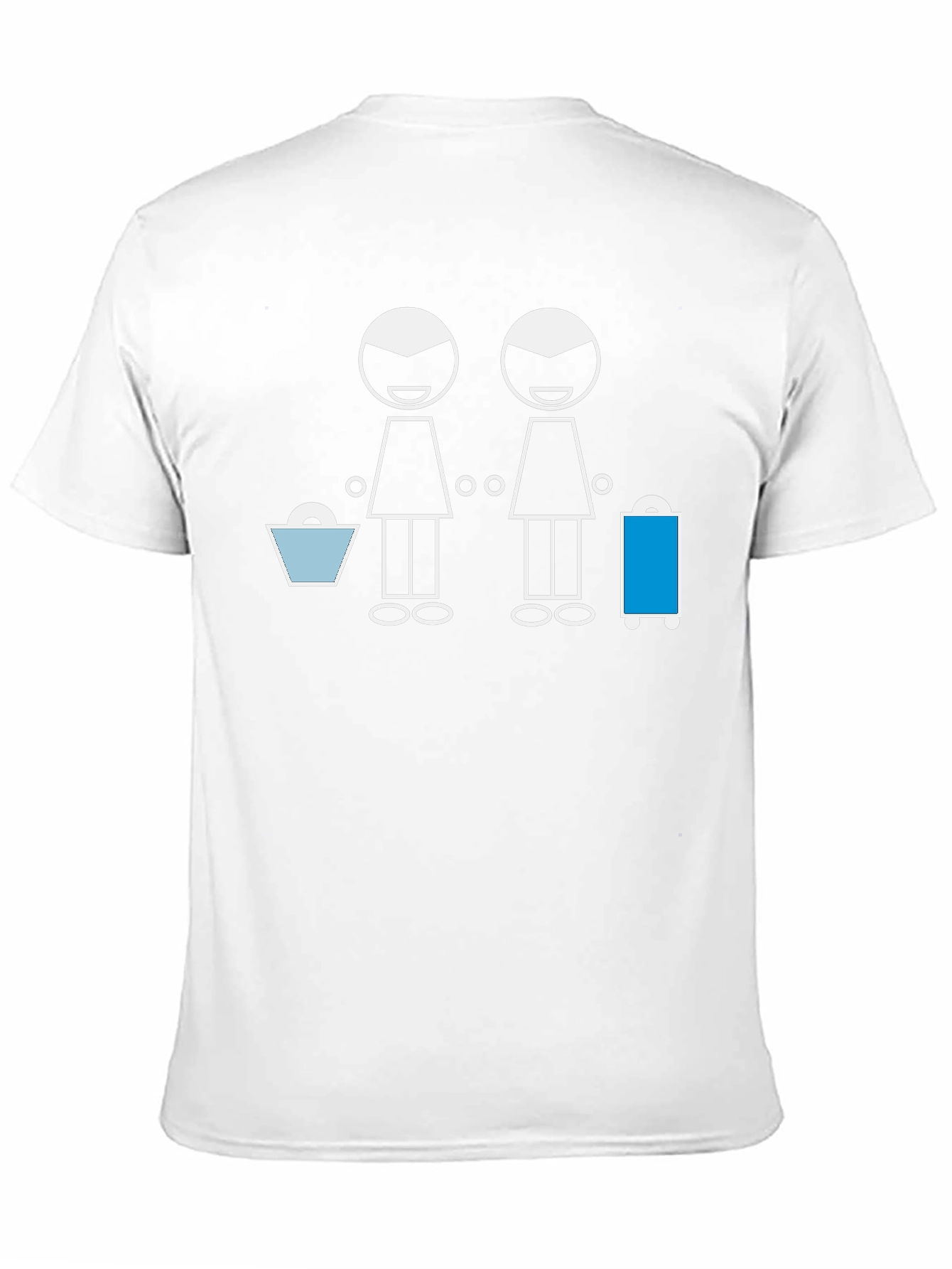 Stick Figure Lesbian Travel Black Tee