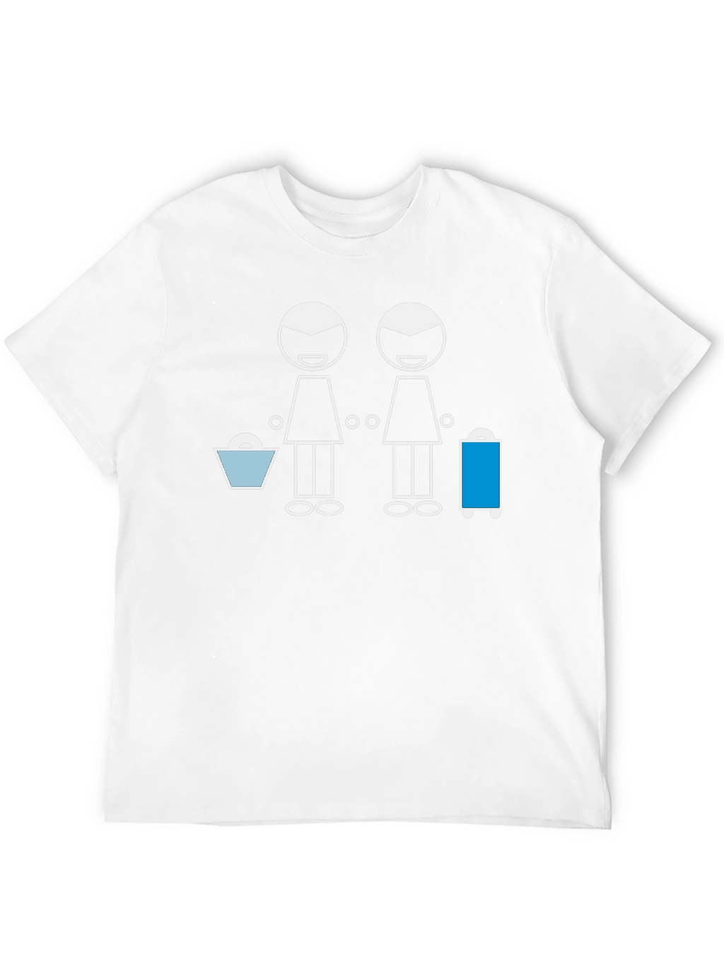 Stick Figure Lesbian Travel Black Tee