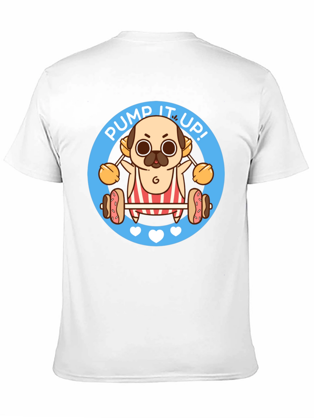 Pug Pump It Up Graphic T-Shirt