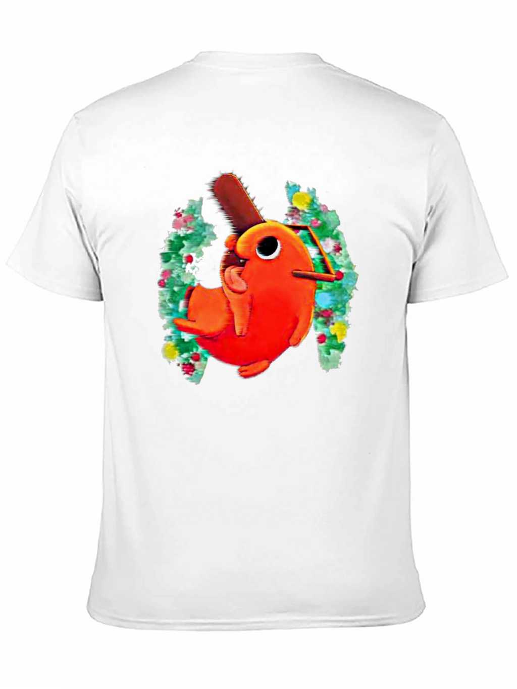 Pochita Chainsaw Dog Graphic Black T-Shirt