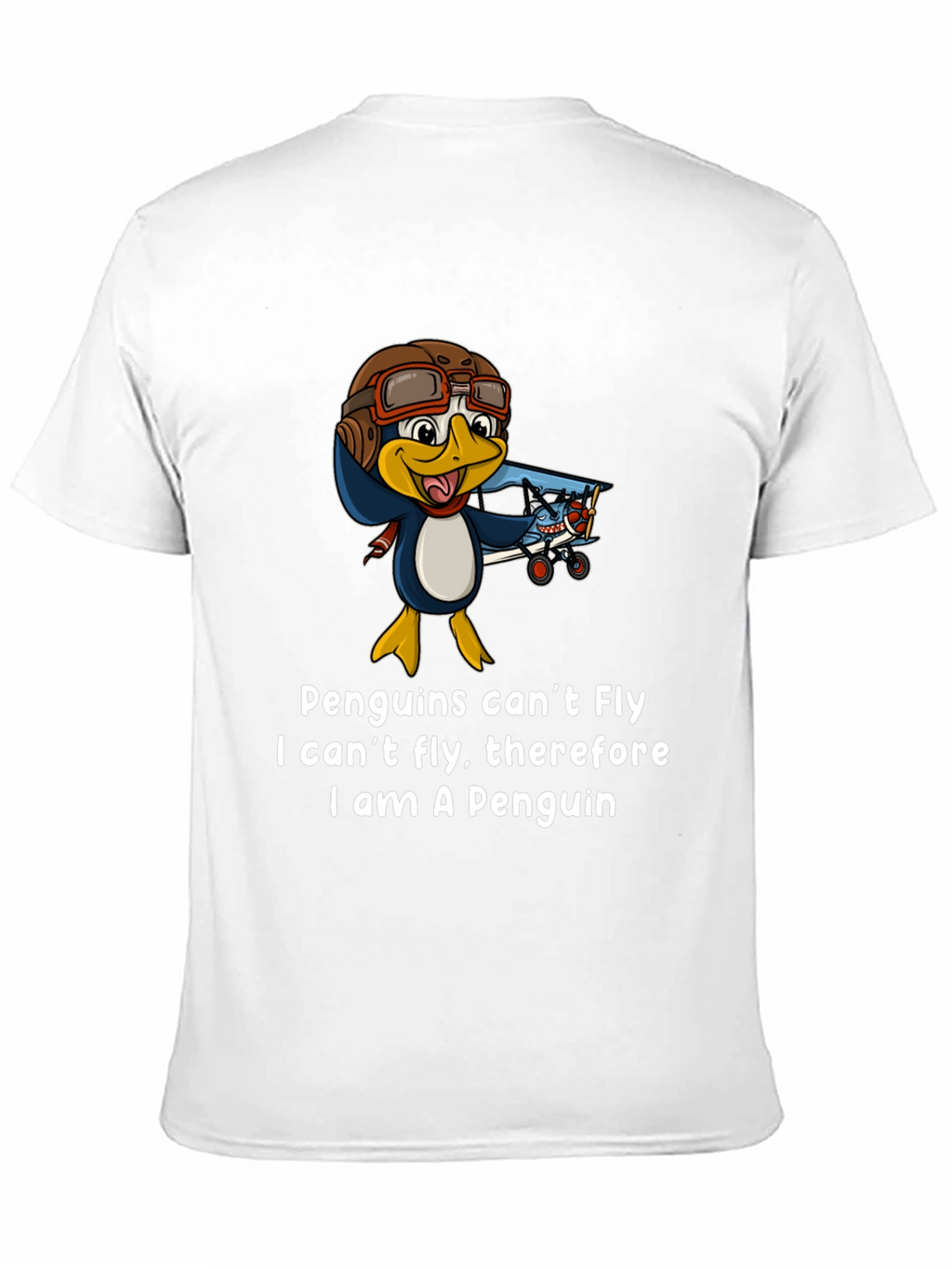 Penguin Pilot T-Shirt - Funny Aviation Humor Tee