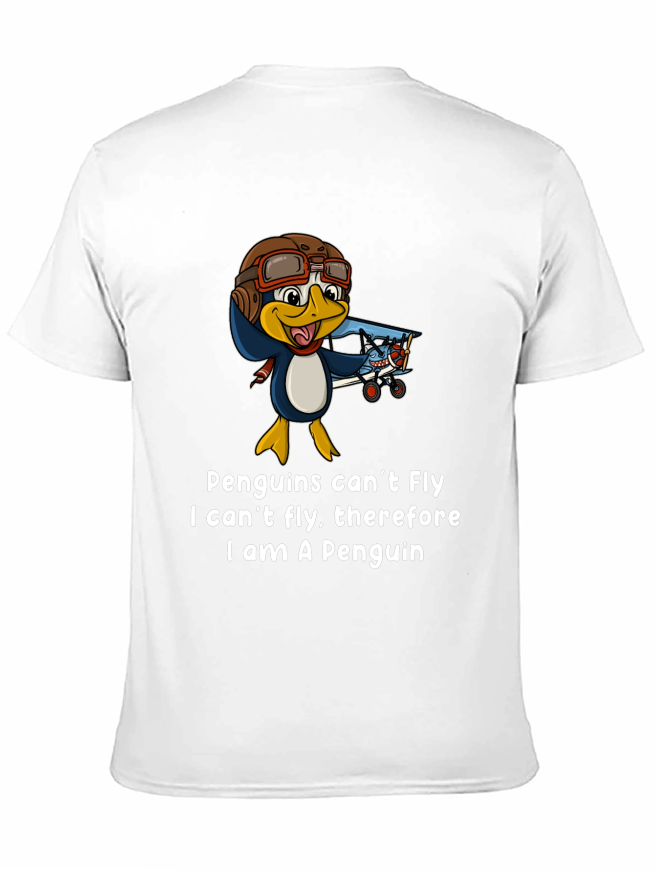 Penguin Pilot T-Shirt - Funny Aviation Humor Tee