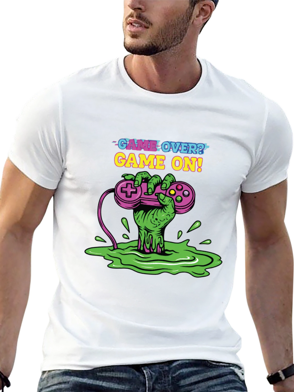 Game Over? Game On! T-Shirt - Gamer Style