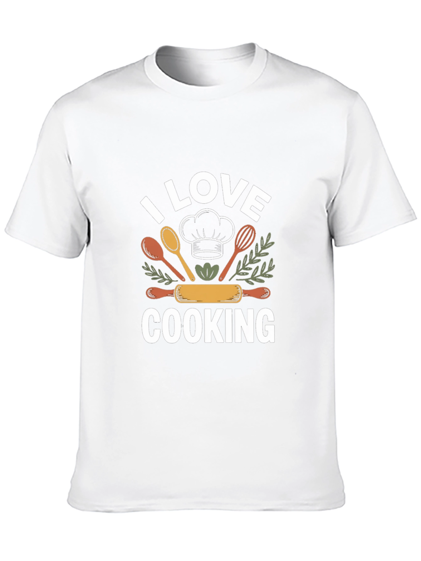 I Love Cooking Black T-Shirt Chef Gift
