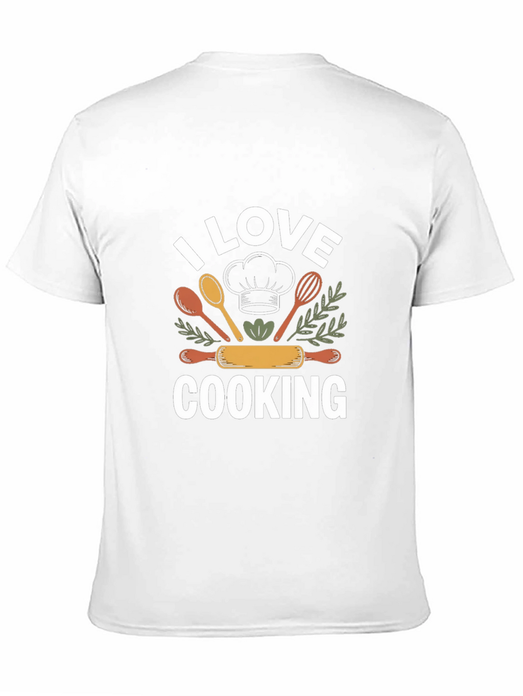 I Love Cooking Black T-Shirt Chef Gift