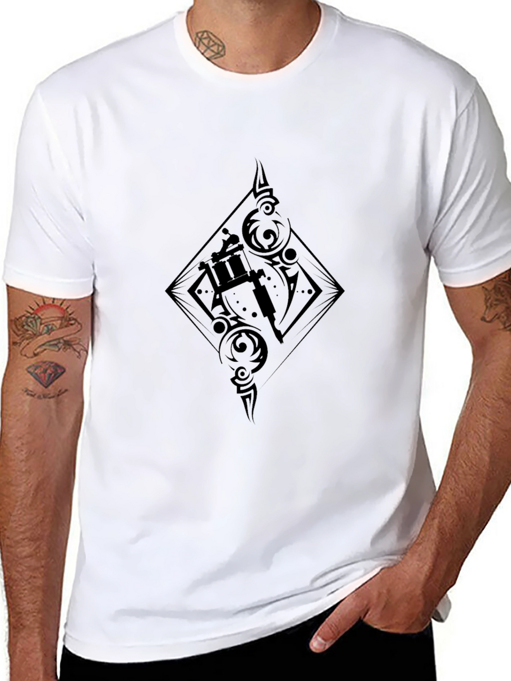 Black Tattoo Art T-Shirt