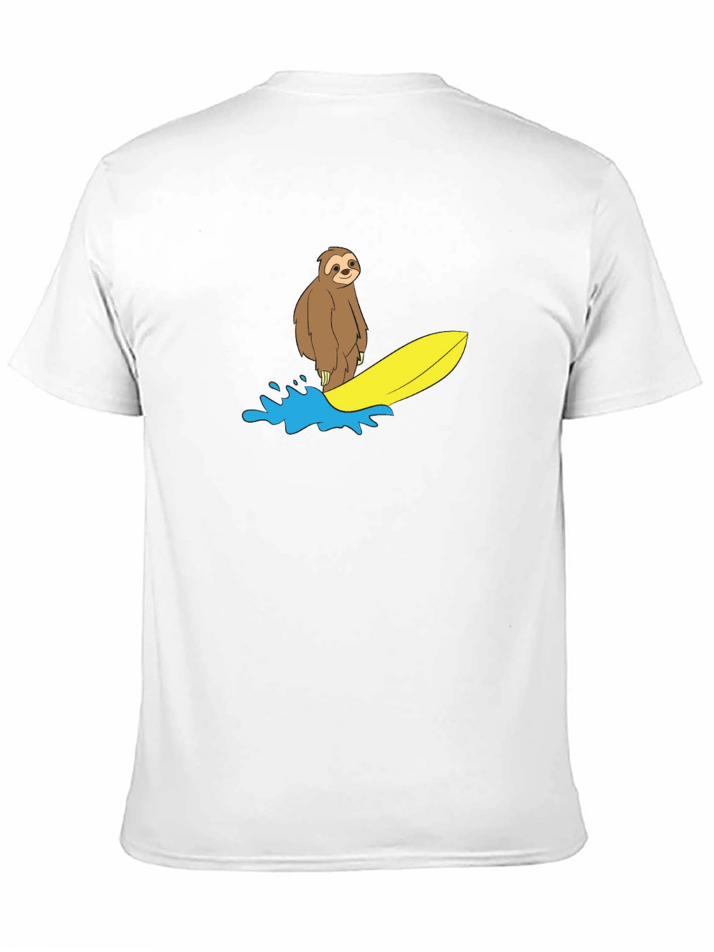 Surfing Sloth Graphic T-Shirt - Relaxed Fit