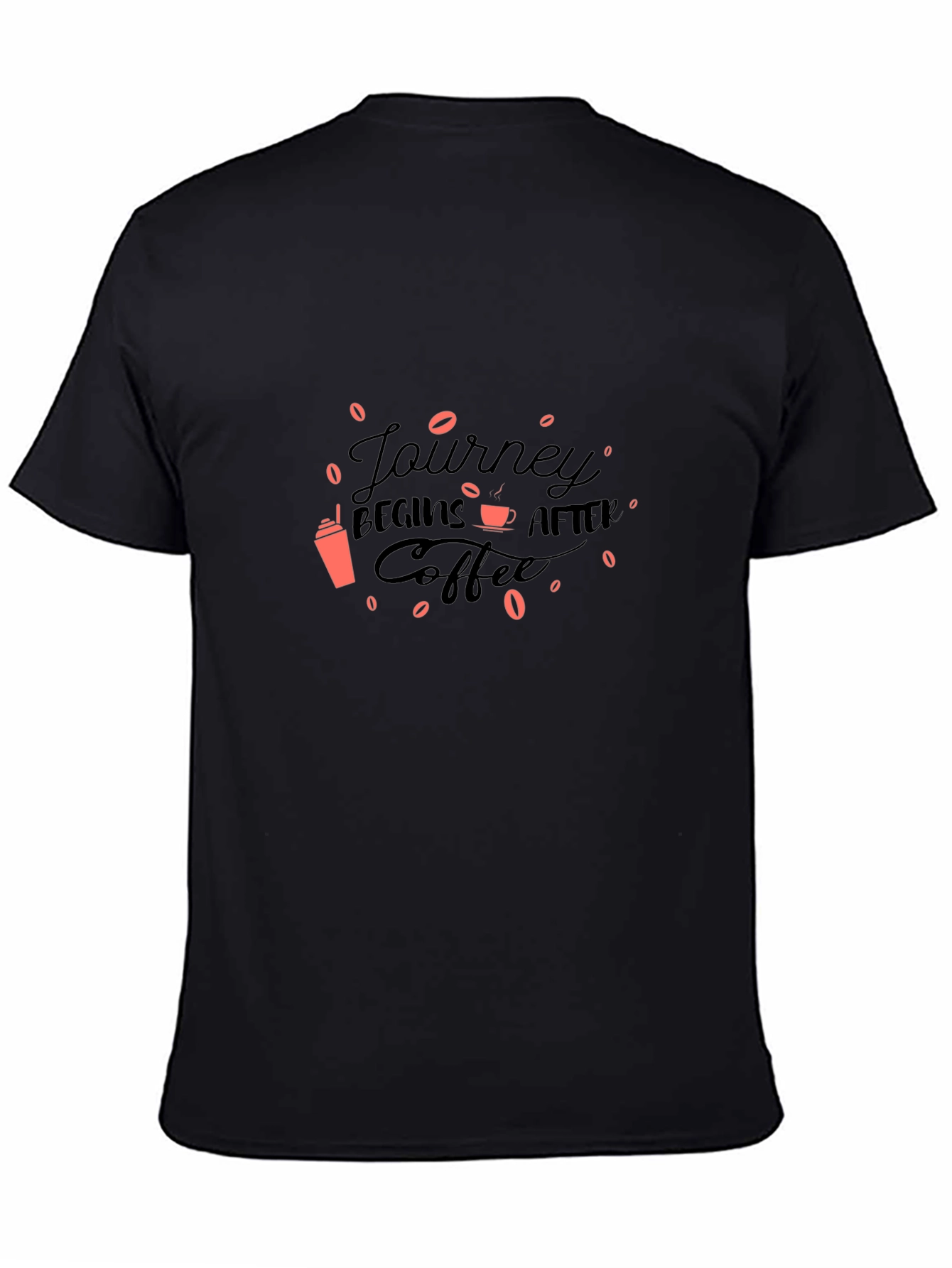 Journey Begins After Coffee Graphic Tee