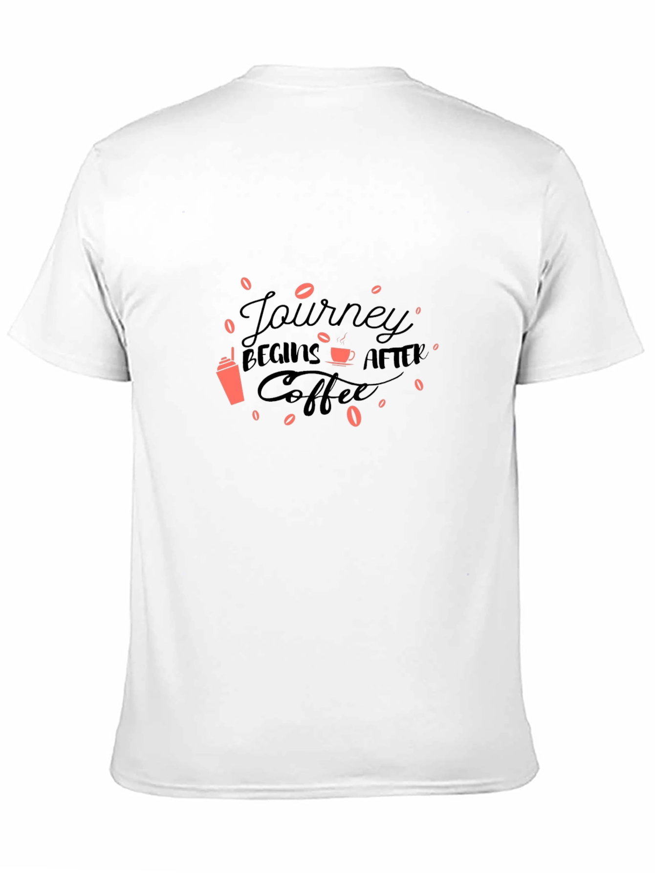 Journey Begins After Coffee Graphic Tee