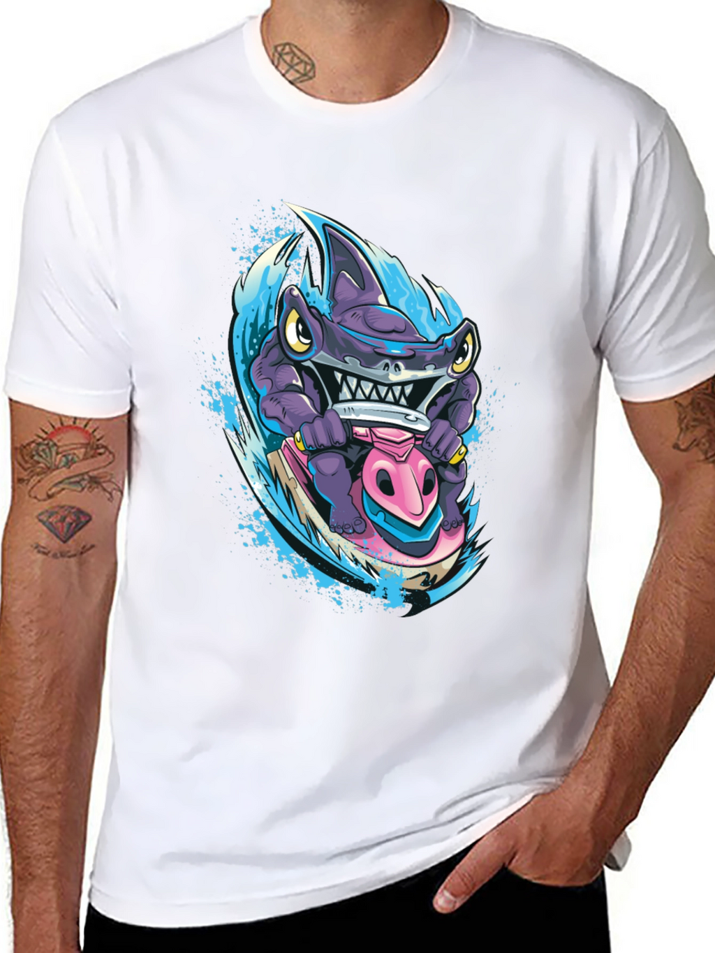 Shark Jet Ski T-Shirt