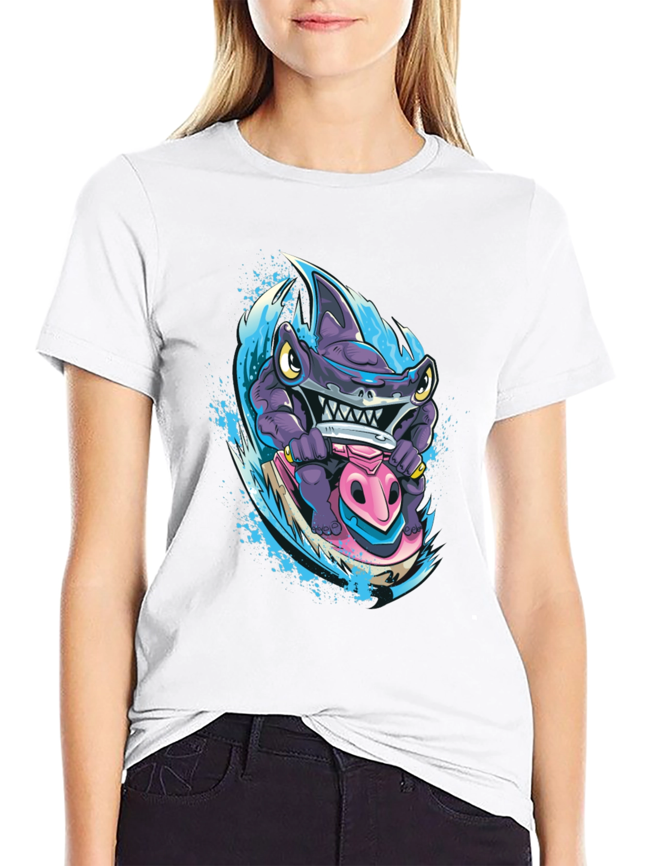 Shark Jet Ski T-Shirt