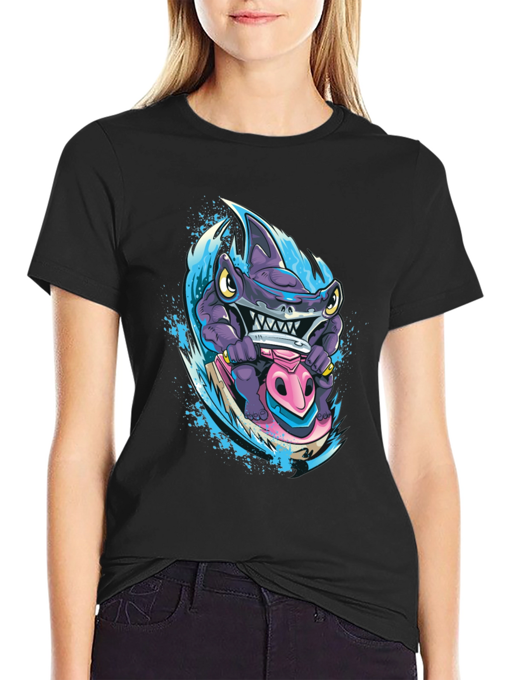Shark Jet Ski T-Shirt