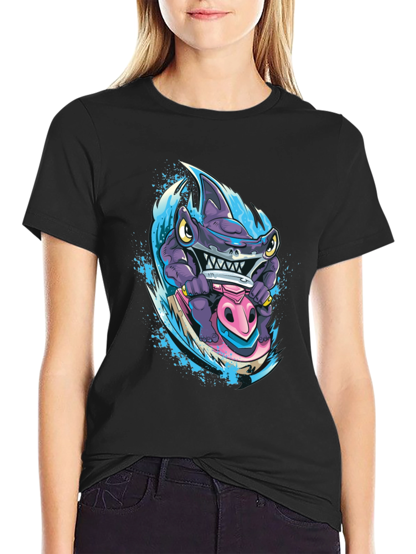 Shark Jet Ski T-Shirt